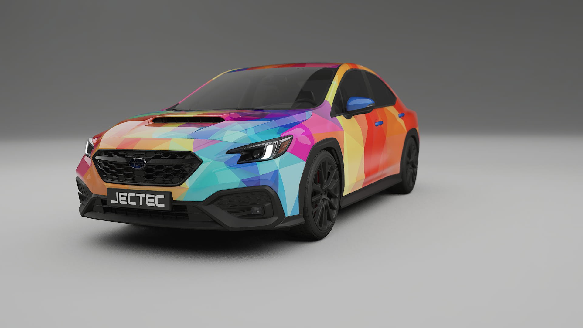 Subaru WRX VB VECTOR VIBE – Tervezett Wrap PPF készlet nyomtatható poliuretán fóliából