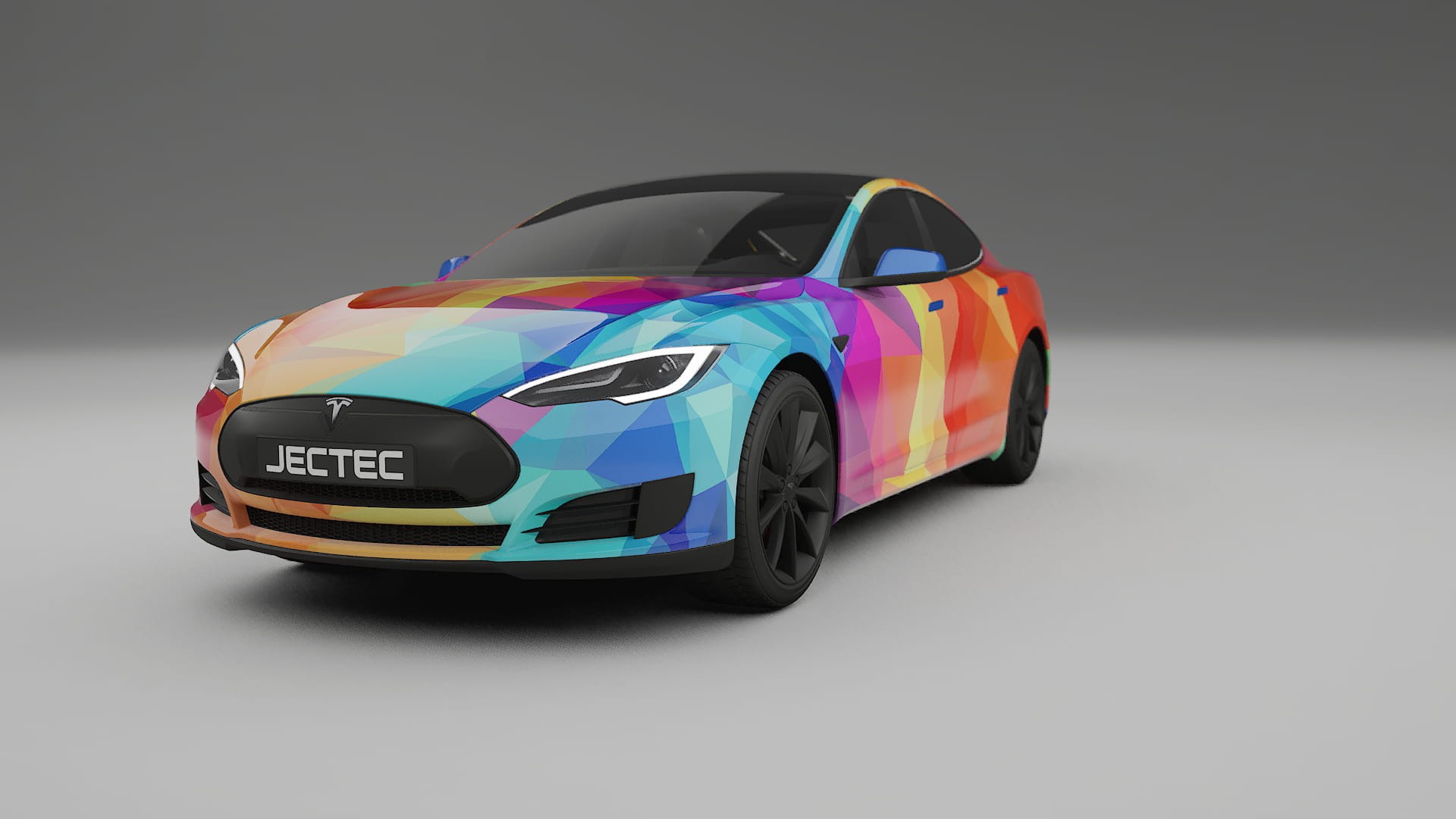 Tesla Model-S VECTOR VIBE – Tervezett Wrap PPF készlet nyomtatható poliuretán fóliából