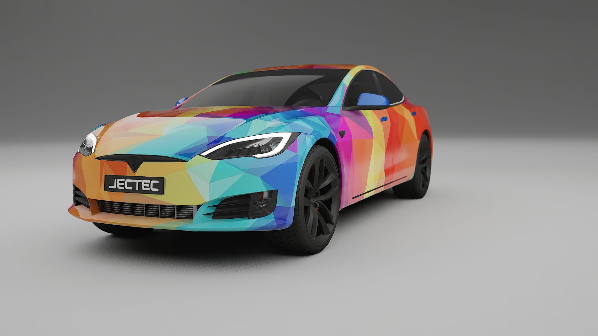 Tesla Model-S Refresh VECTOR VIBE – Tervezett Wrap PPF készlet nyomtatható poliuretán fóliából