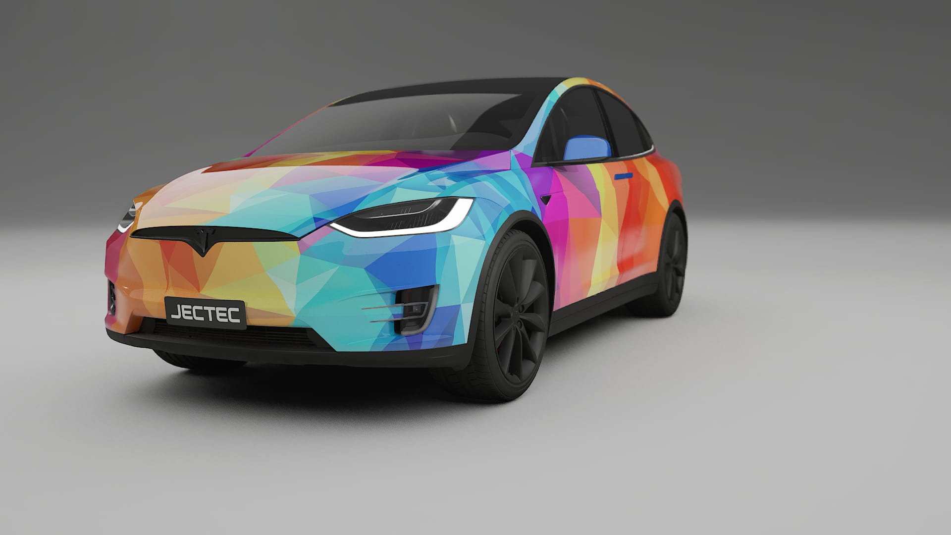 Tesla Model X VECTOR VIBE – Tervezett Wrap PPF készlet nyomtatható poliuretán fóliából