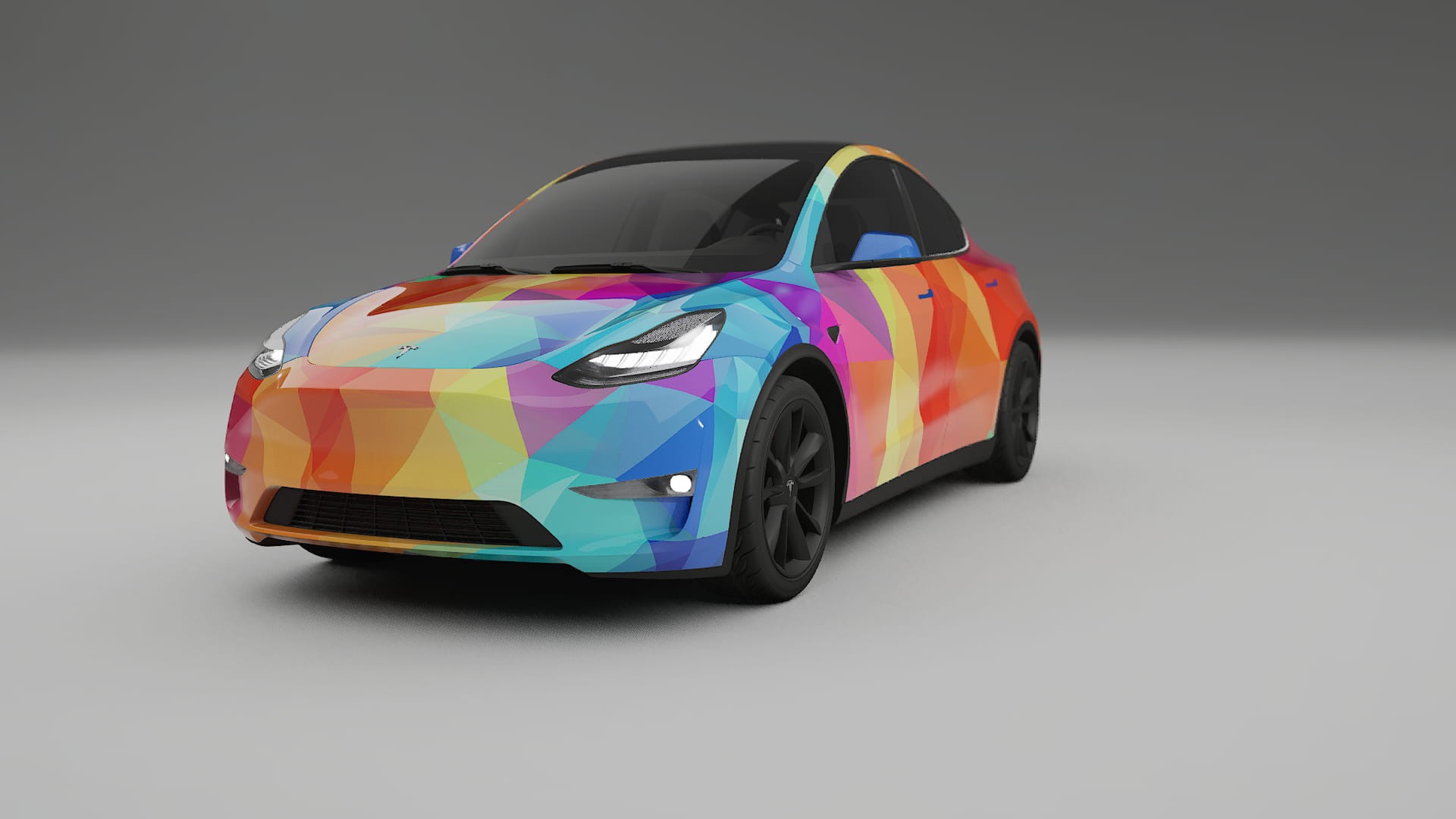 Tesla Model Y VECTOR VIBE – Tervezett Wrap PPF készlet nyomtatható poliuretán fóliából