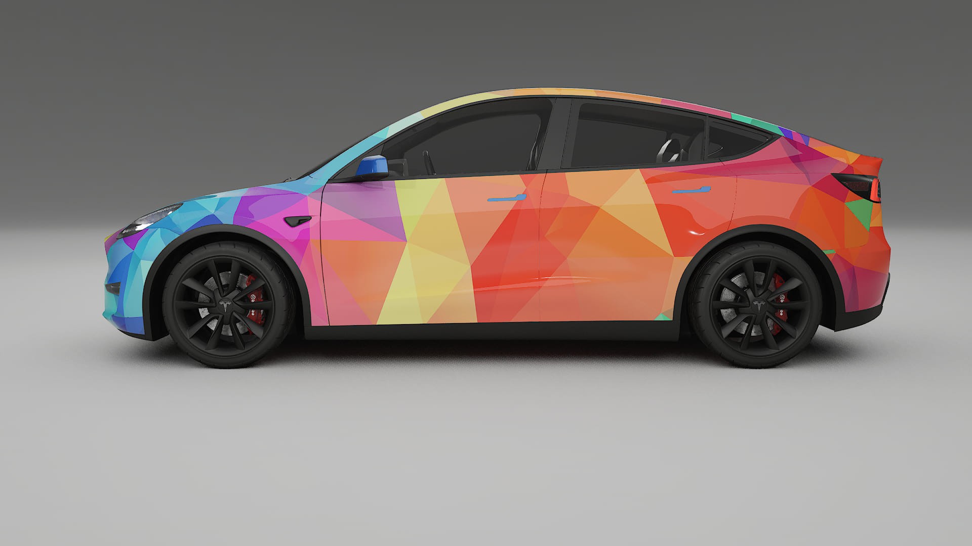 Tesla Model Y VECTOR VIBE – Tervezett Wrap PPF készlet nyomtatható poliuretán fóliából