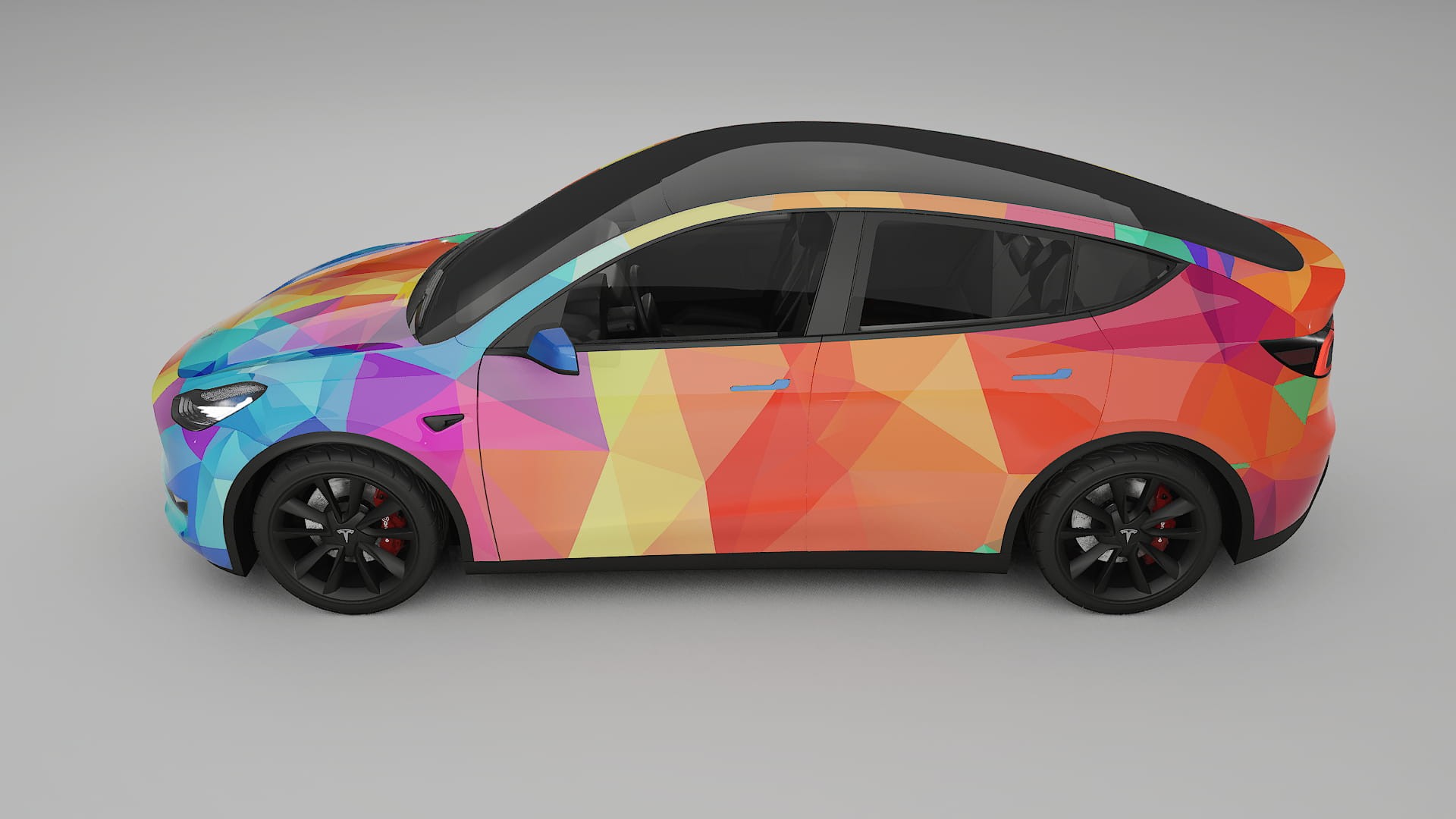 Tesla Model Y VECTOR VIBE – Tervezett Wrap PPF készlet nyomtatható poliuretán fóliából