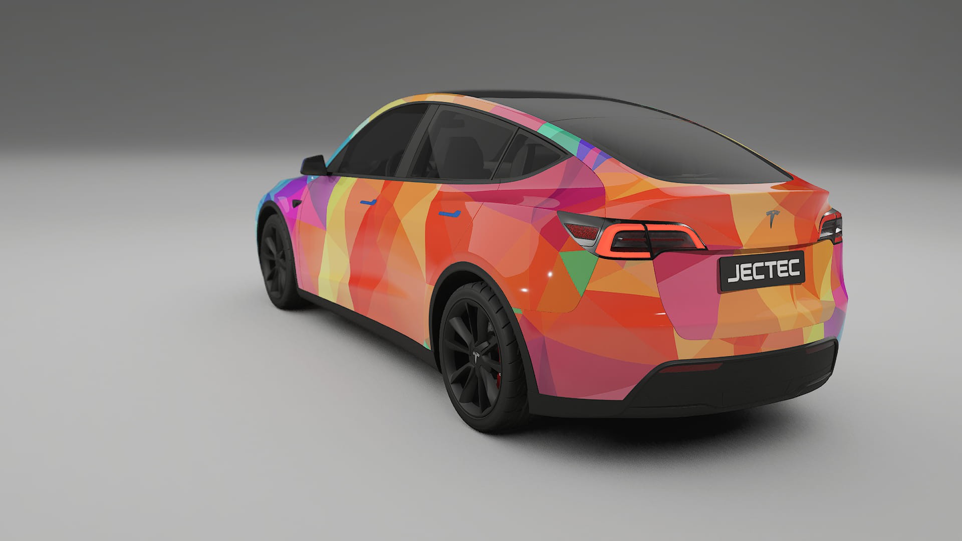 Tesla Model Y VECTOR VIBE – Tervezett Wrap PPF készlet nyomtatható poliuretán fóliából