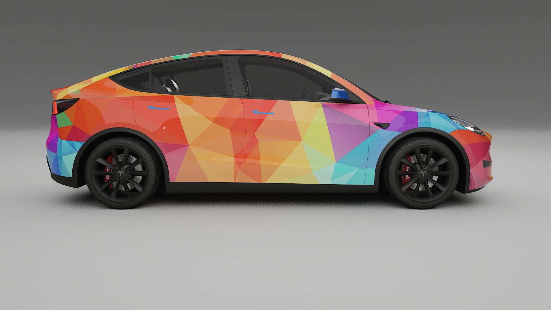 Tesla Model Y VECTOR VIBE – Tervezett Wrap PPF készlet nyomtatható poliuretán fóliából