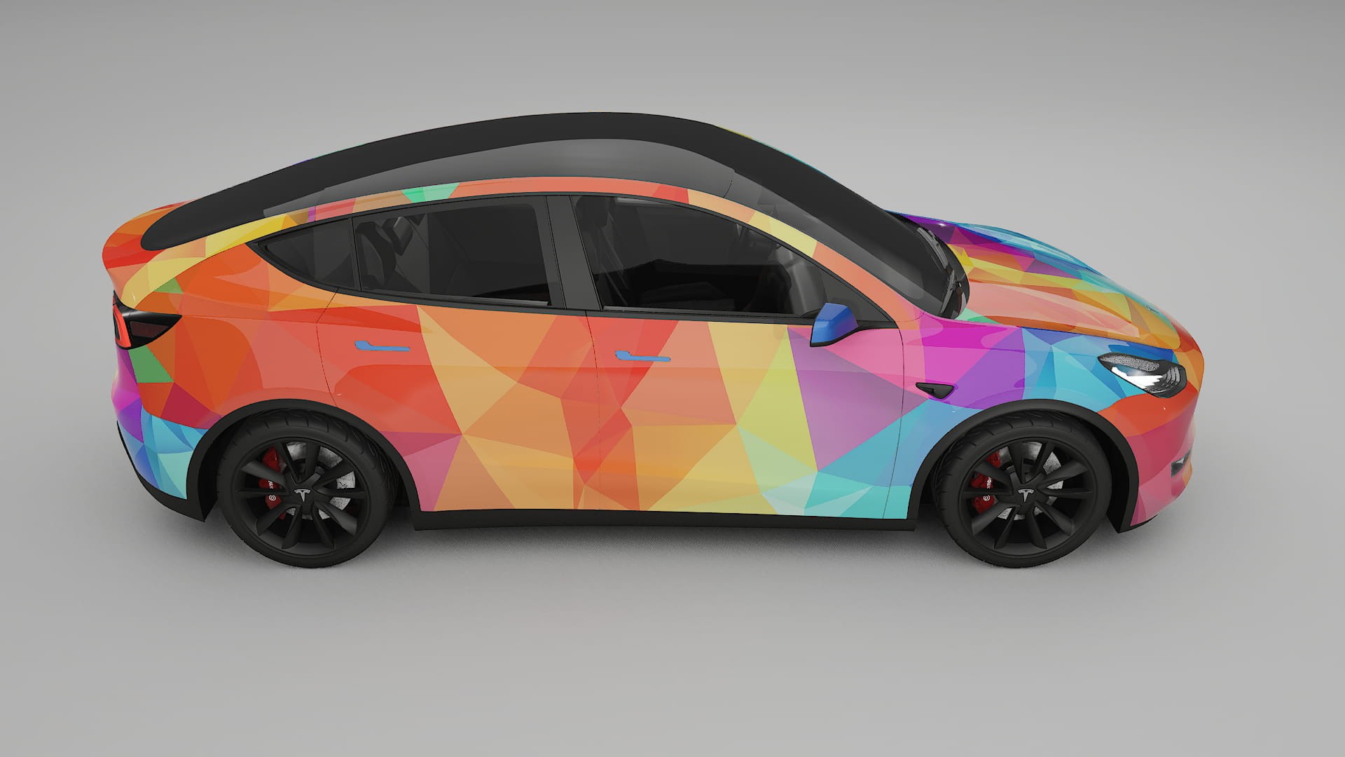 Tesla Model Y VECTOR VIBE – Tervezett Wrap PPF készlet nyomtatható poliuretán fóliából