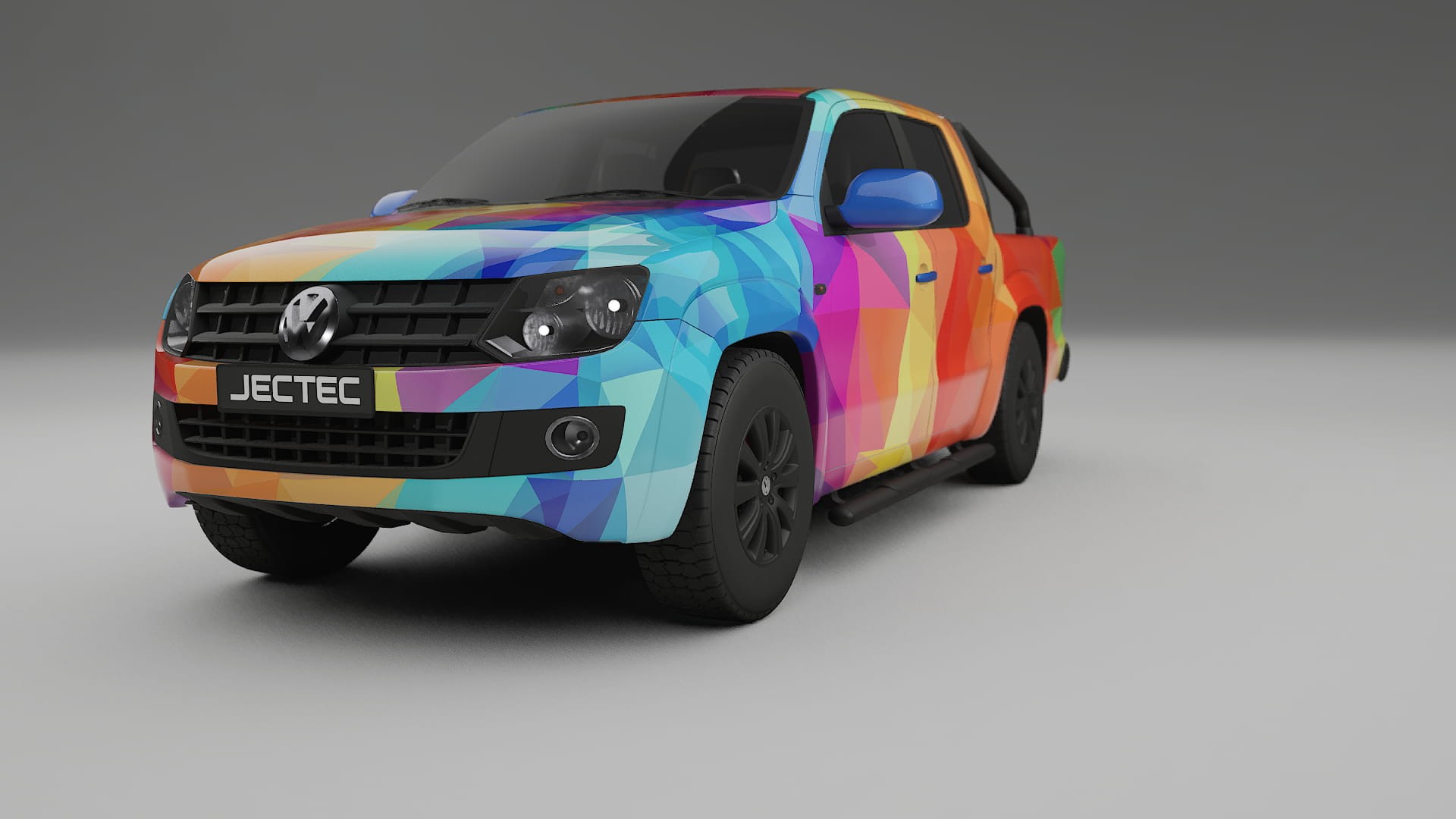 VW Amarok 2H VECTOR VIBE – Tervezett Wrap PPF készlet nyomtatható poliuretán fóliából