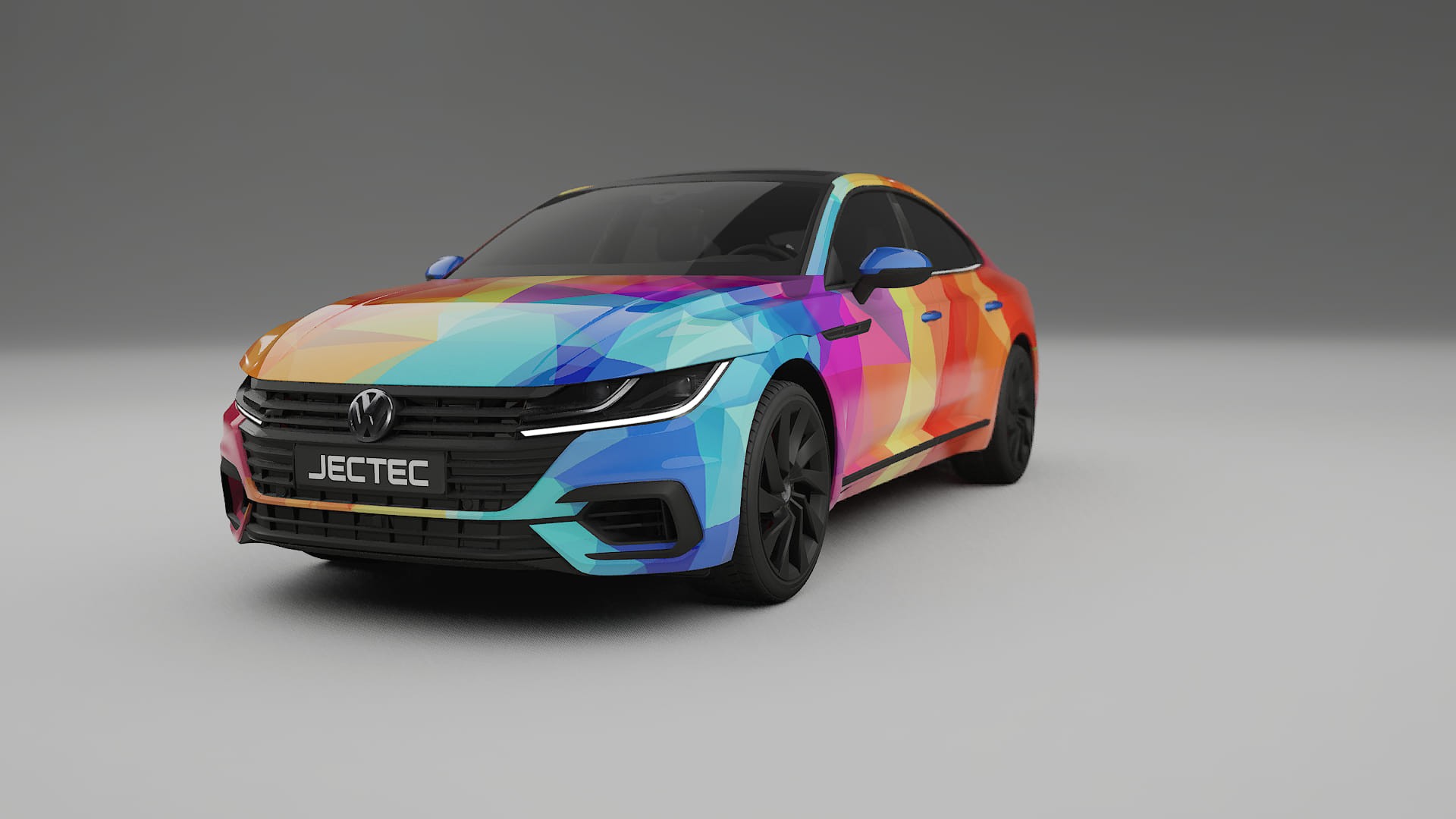 VW Arteon R 3H prefacelift pre-LCI VECTOR VIBE – Tervezett Wrap PPF készlet nyomtatható poliuretán fóliából