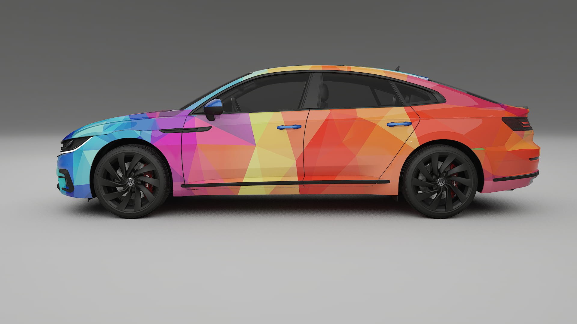 VW Arteon R 3H prefacelift pre-LCI VECTOR VIBE – Tervezett Wrap PPF készlet nyomtatható poliuretán fóliából