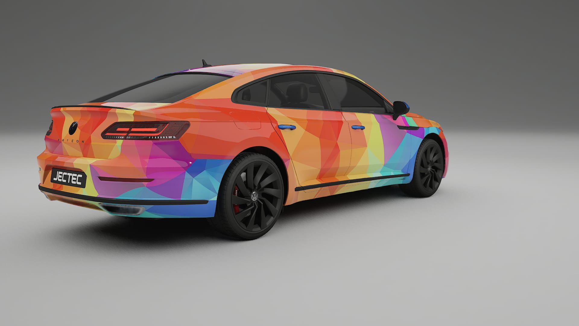 VW Arteon R 3H prefacelift pre-LCI VECTOR VIBE – Tervezett Wrap PPF készlet nyomtatható poliuretán fóliából