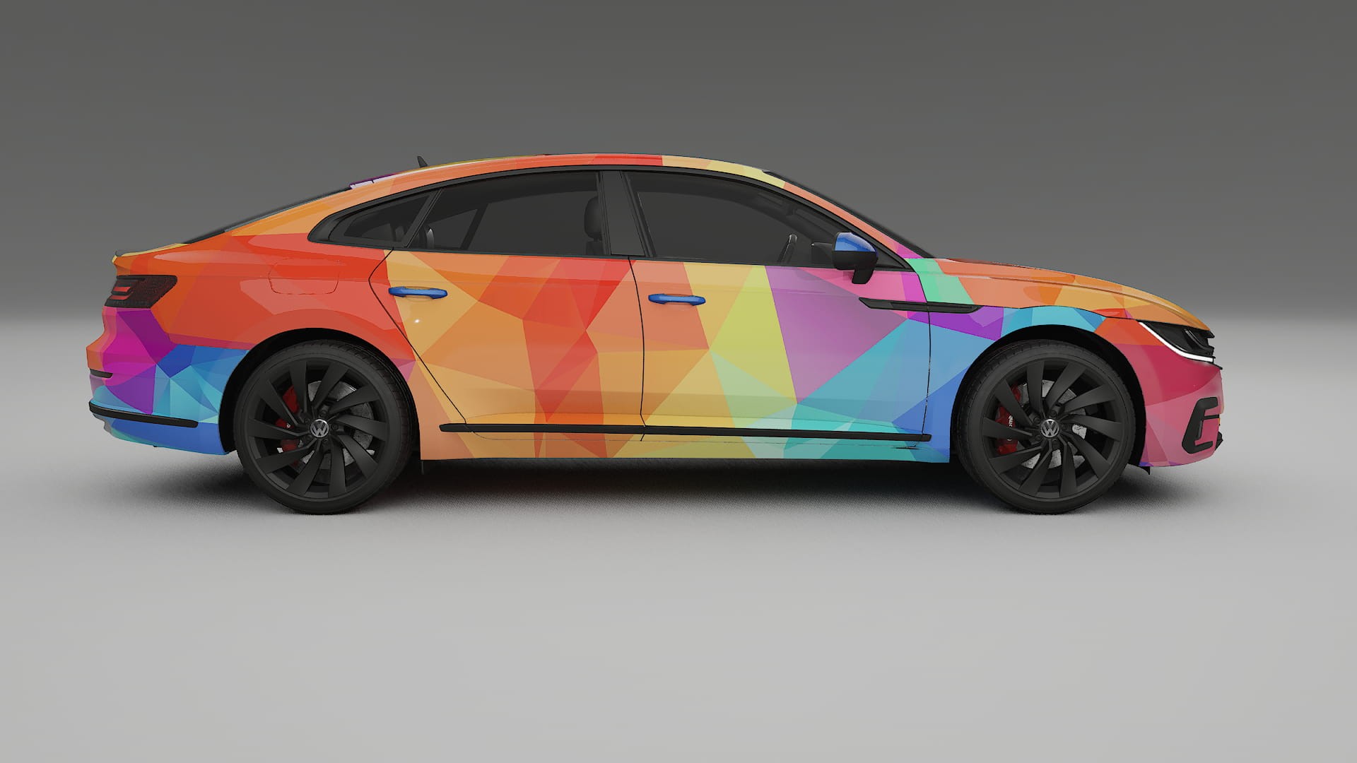 VW Arteon R 3H prefacelift pre-LCI VECTOR VIBE – Tervezett Wrap PPF készlet nyomtatható poliuretán fóliából