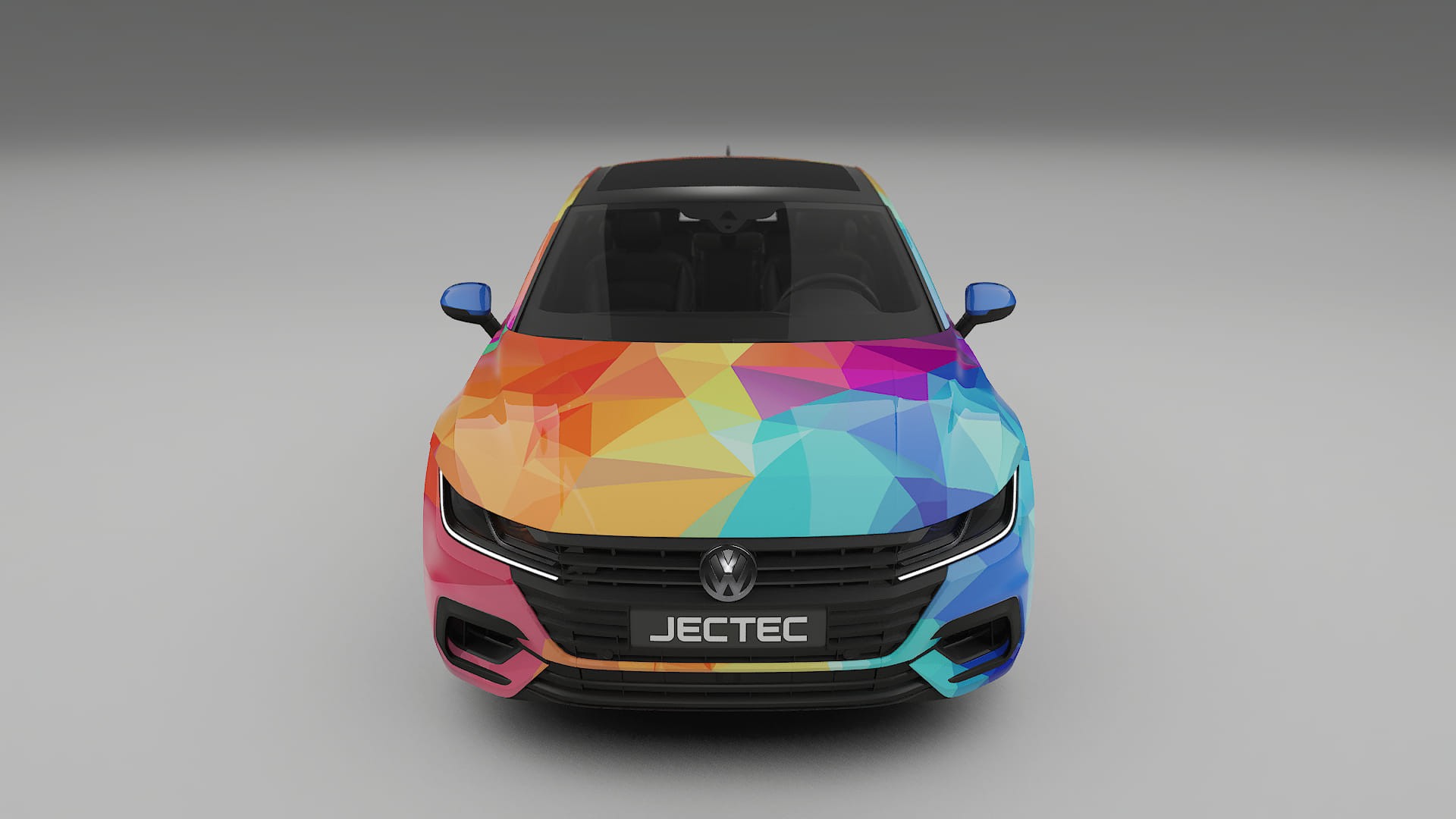 VW Arteon R 3H prefacelift pre-LCI VECTOR VIBE – Tervezett Wrap PPF készlet nyomtatható poliuretán fóliából