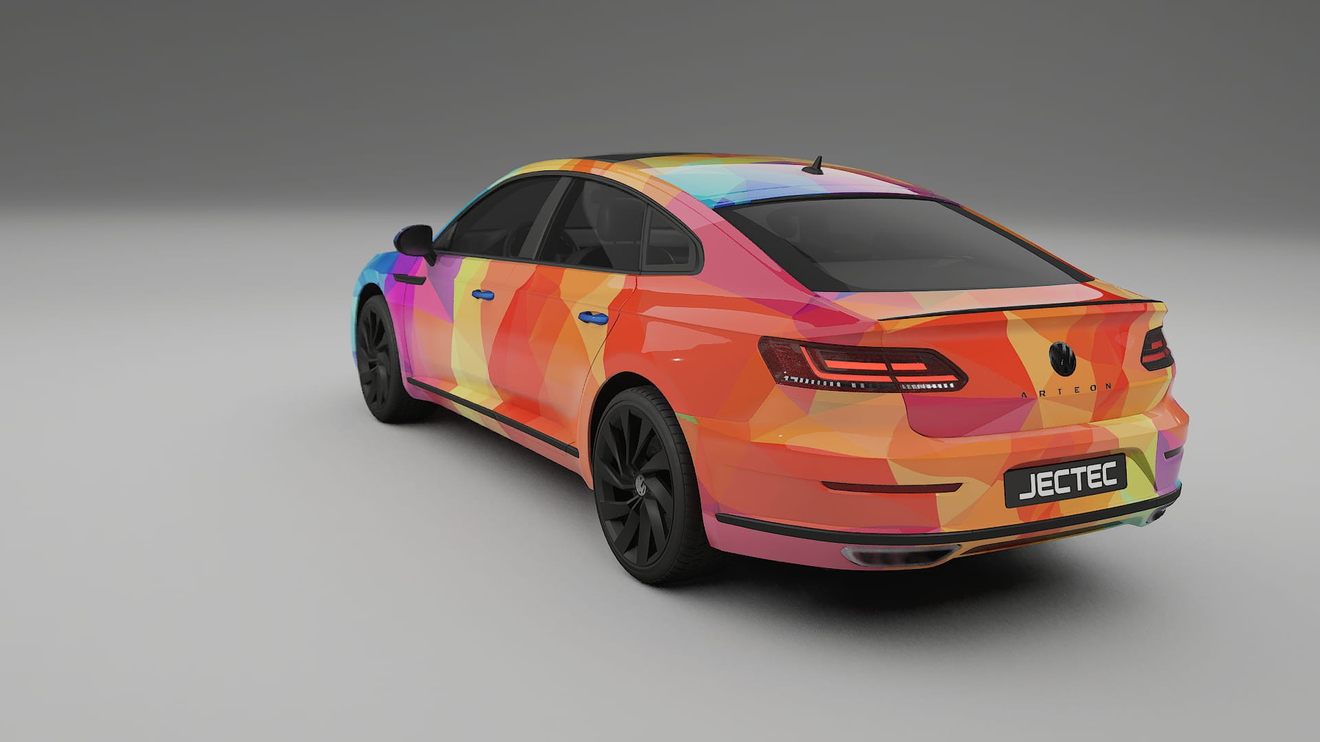 VW Arteon R 3H prefacelift pre-LCI VECTOR VIBE – Tervezett Wrap PPF készlet nyomtatható poliuretán fóliából