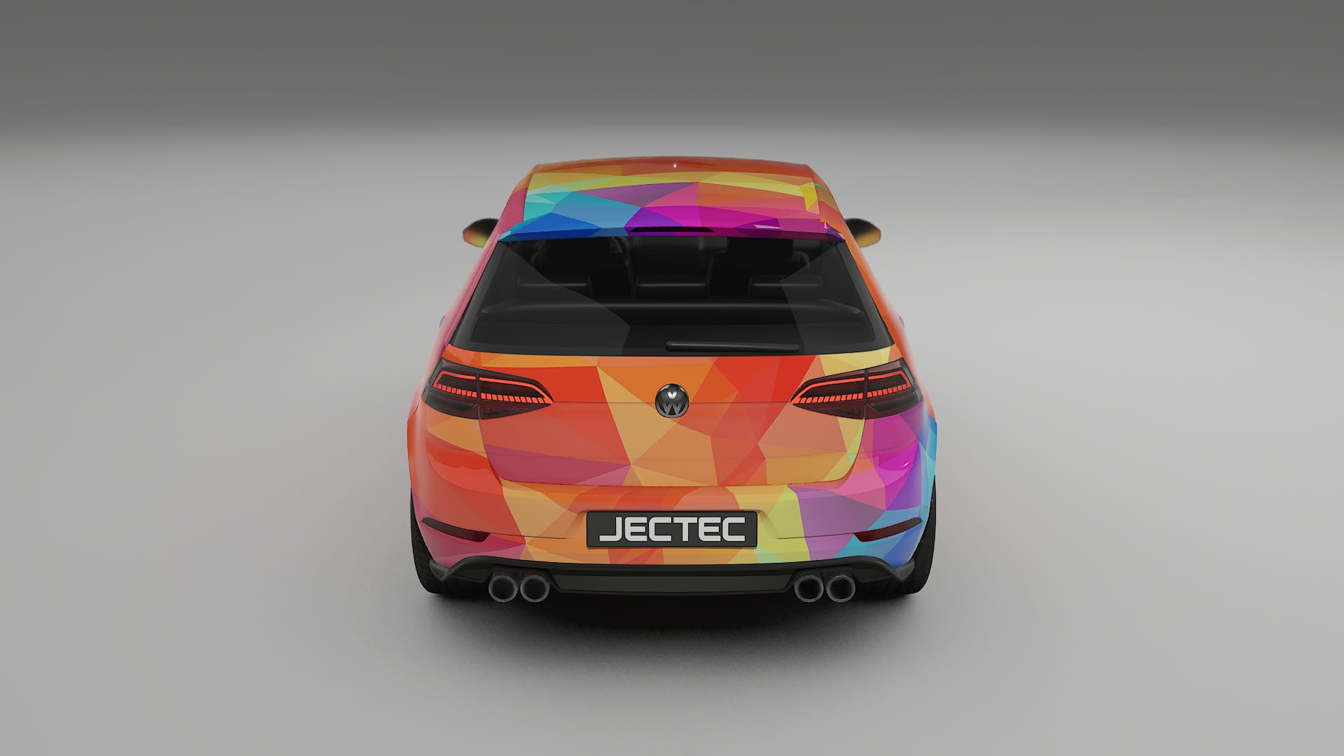 VW Golf Mk7 VECTOR VIBE – Tervezett Wrap PPF készlet nyomtatható poliuretán fóliából