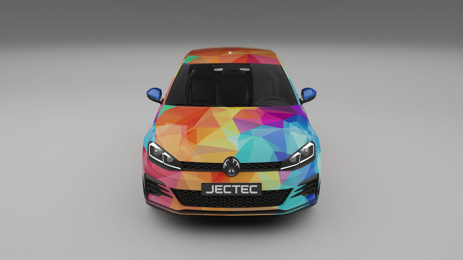 VW Golf Mk7 VECTOR VIBE – Tervezett Wrap PPF készlet nyomtatható poliuretán fóliából