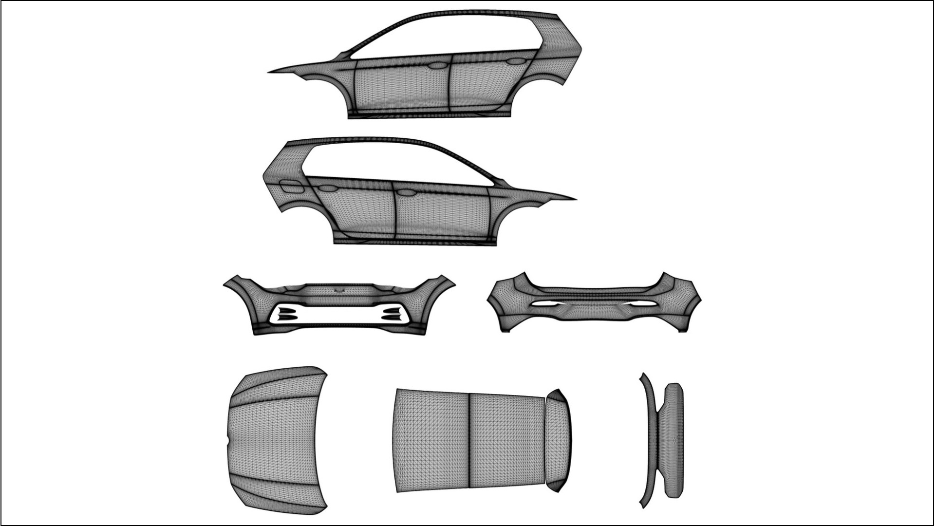 VW Golf Mk8 VECTOR VIBE – Tervezett Wrap PPF készlet nyomtatható poliuretán fóliából 2
