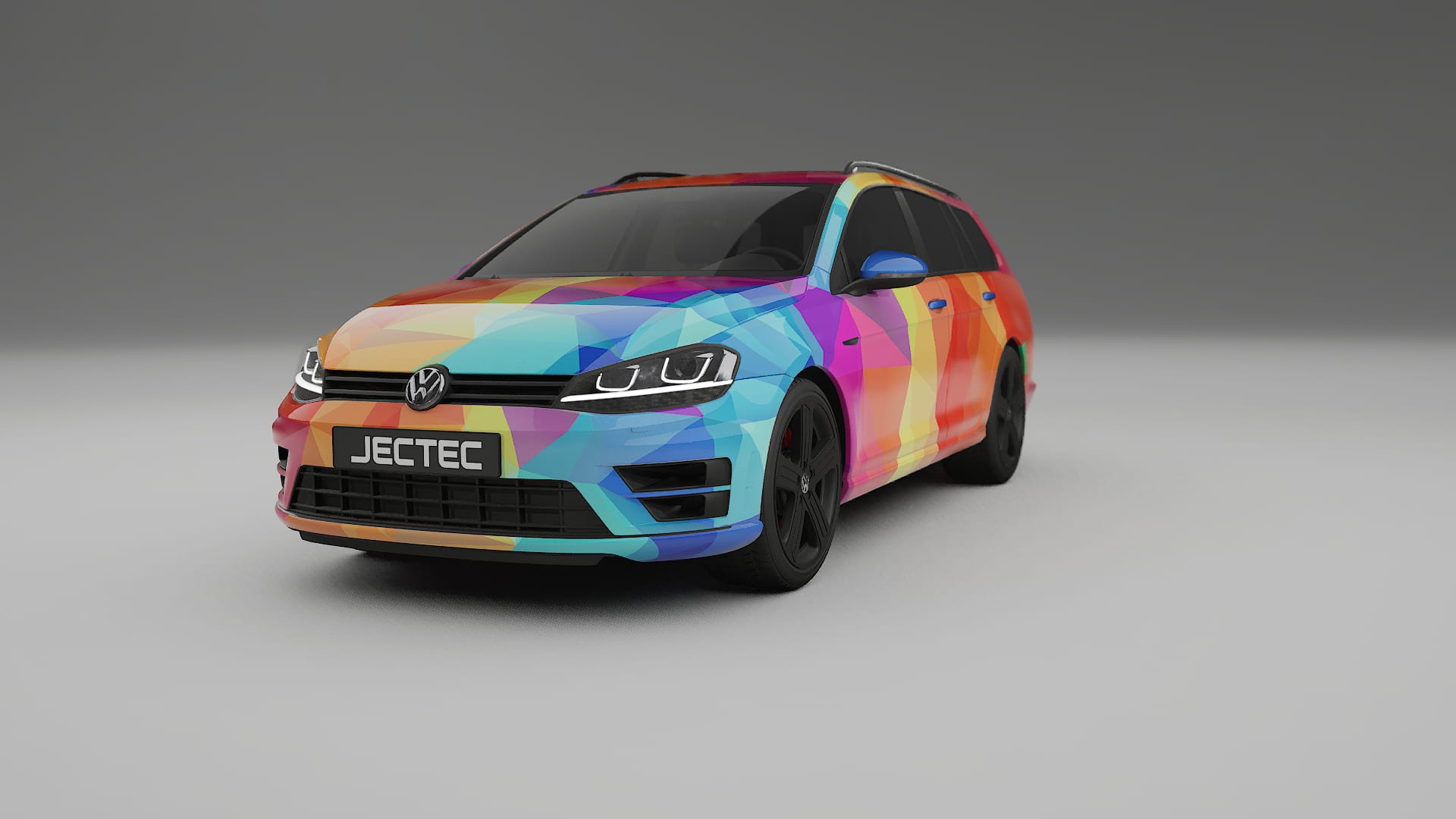 VW Golf Variant Mk7 VECTOR VIBE – Tervezett Wrap PPF készlet nyomtatható poliuretán fóliából