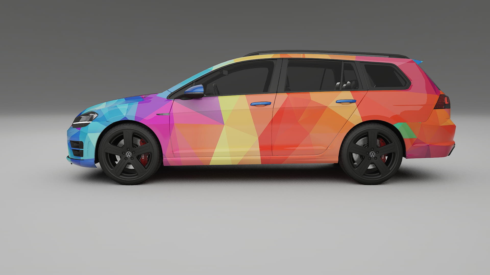 VW Golf Variant Mk7 VECTOR VIBE – Tervezett Wrap PPF készlet nyomtatható poliuretán fóliából