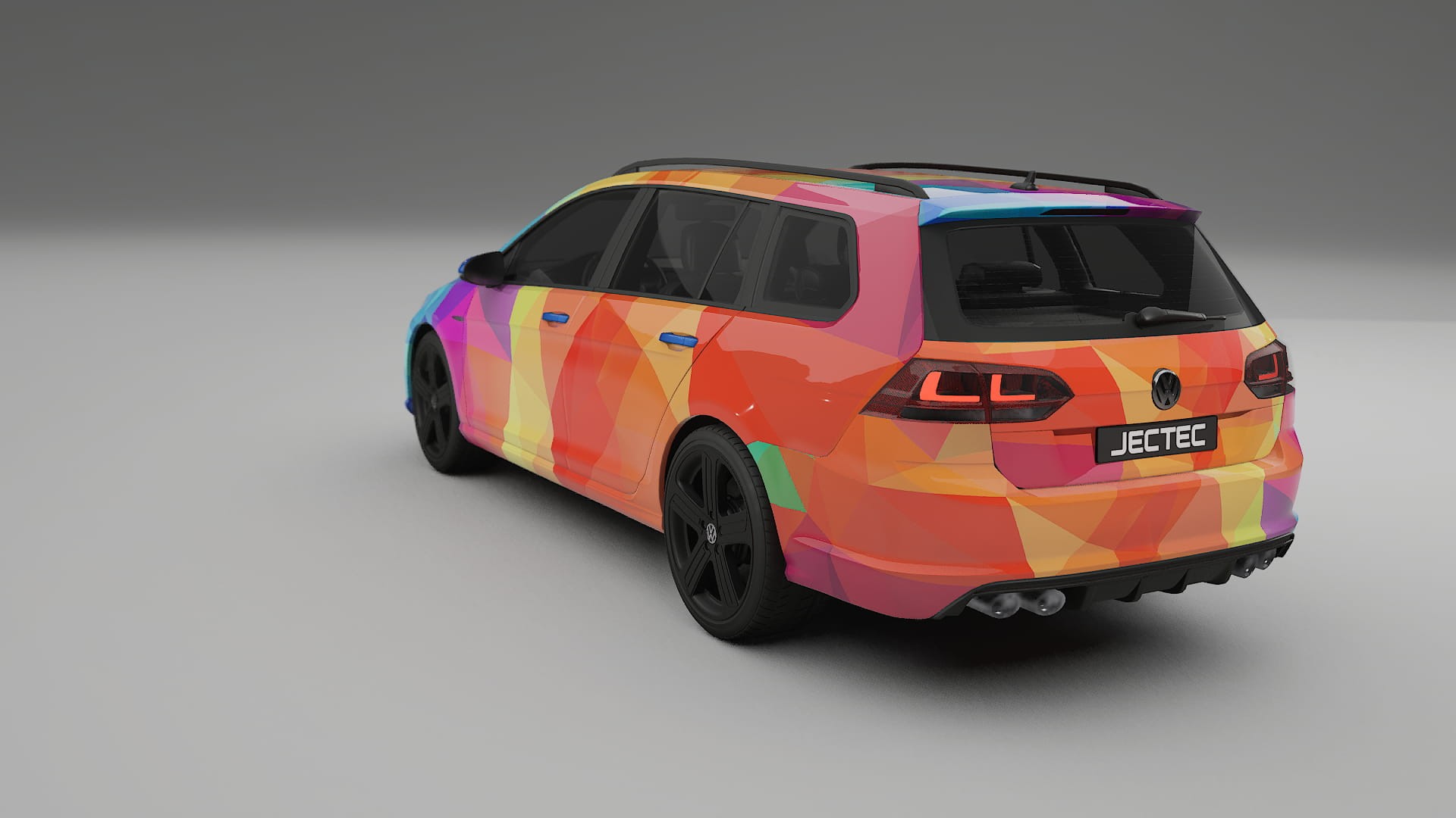 VW Golf Variant Mk7 VECTOR VIBE – Tervezett Wrap PPF készlet nyomtatható poliuretán fóliából