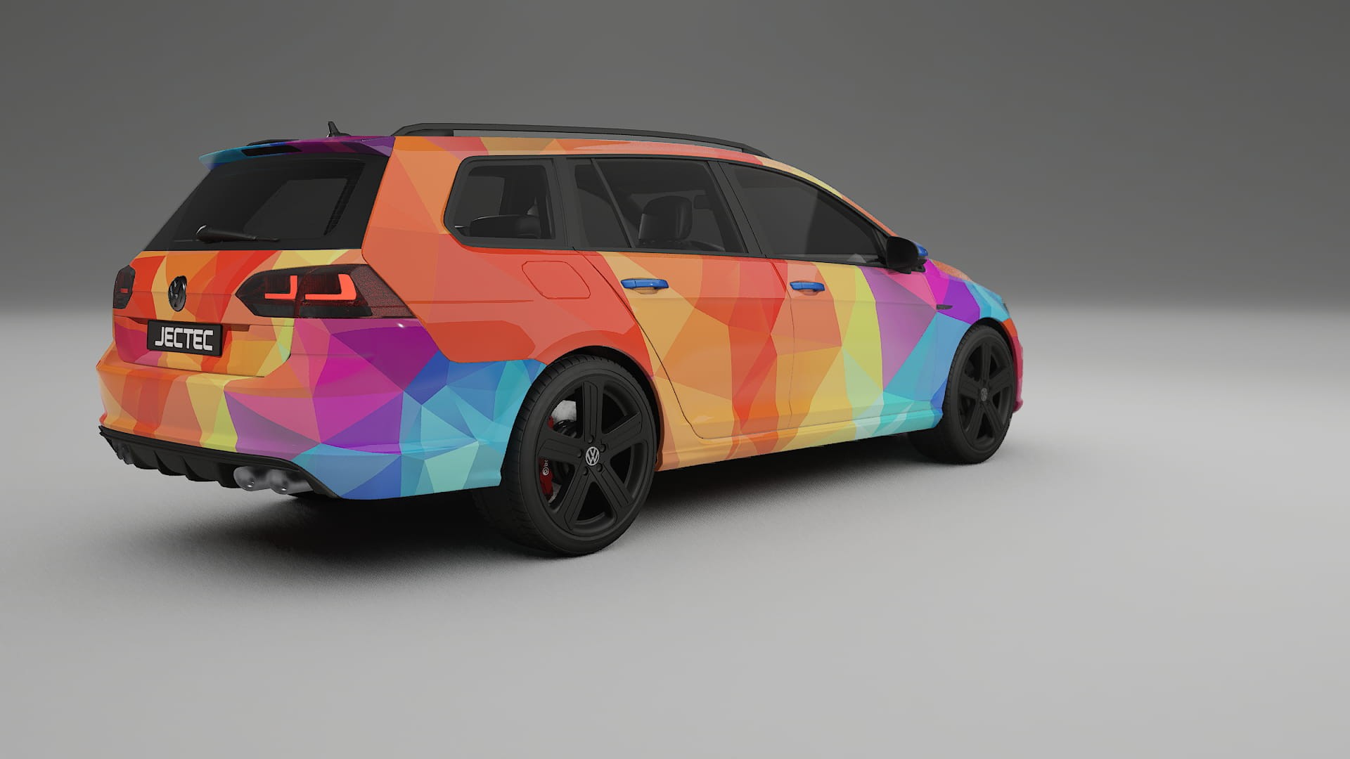 VW Golf Variant Mk7 VECTOR VIBE – Tervezett Wrap PPF készlet nyomtatható poliuretán fóliából
