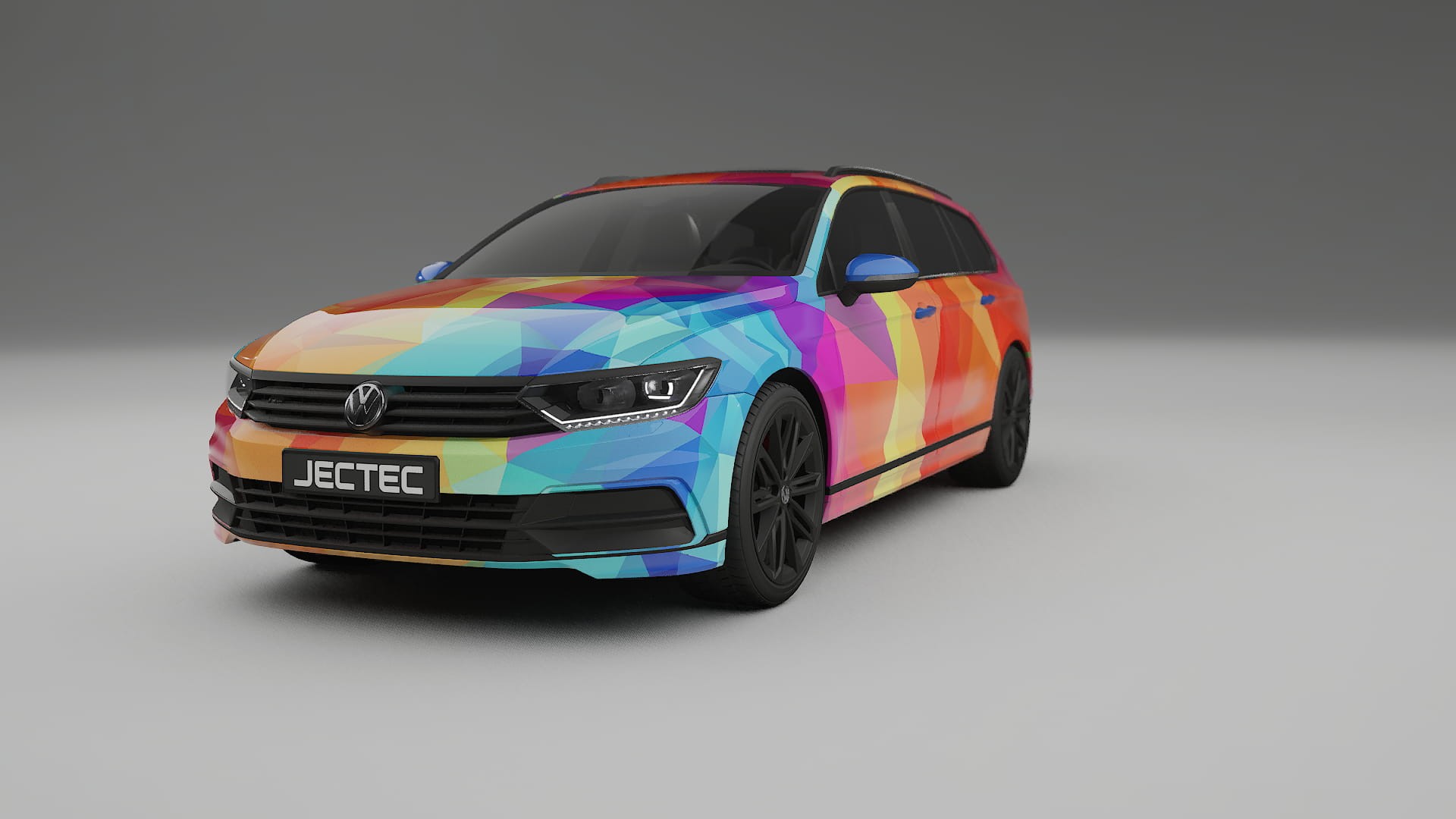 VW Passat VariantR B8 VECTOR VIBE – Tervezett Wrap PPF készlet nyomtatható poliuretán fóliából