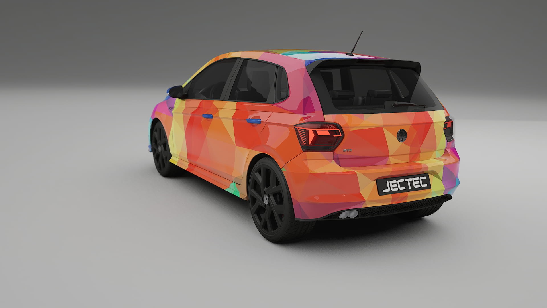 VW Polo GTI VI VECTOR VIBE – Tervezett Wrap PPF készlet nyomtatható poliuretán fóliából
