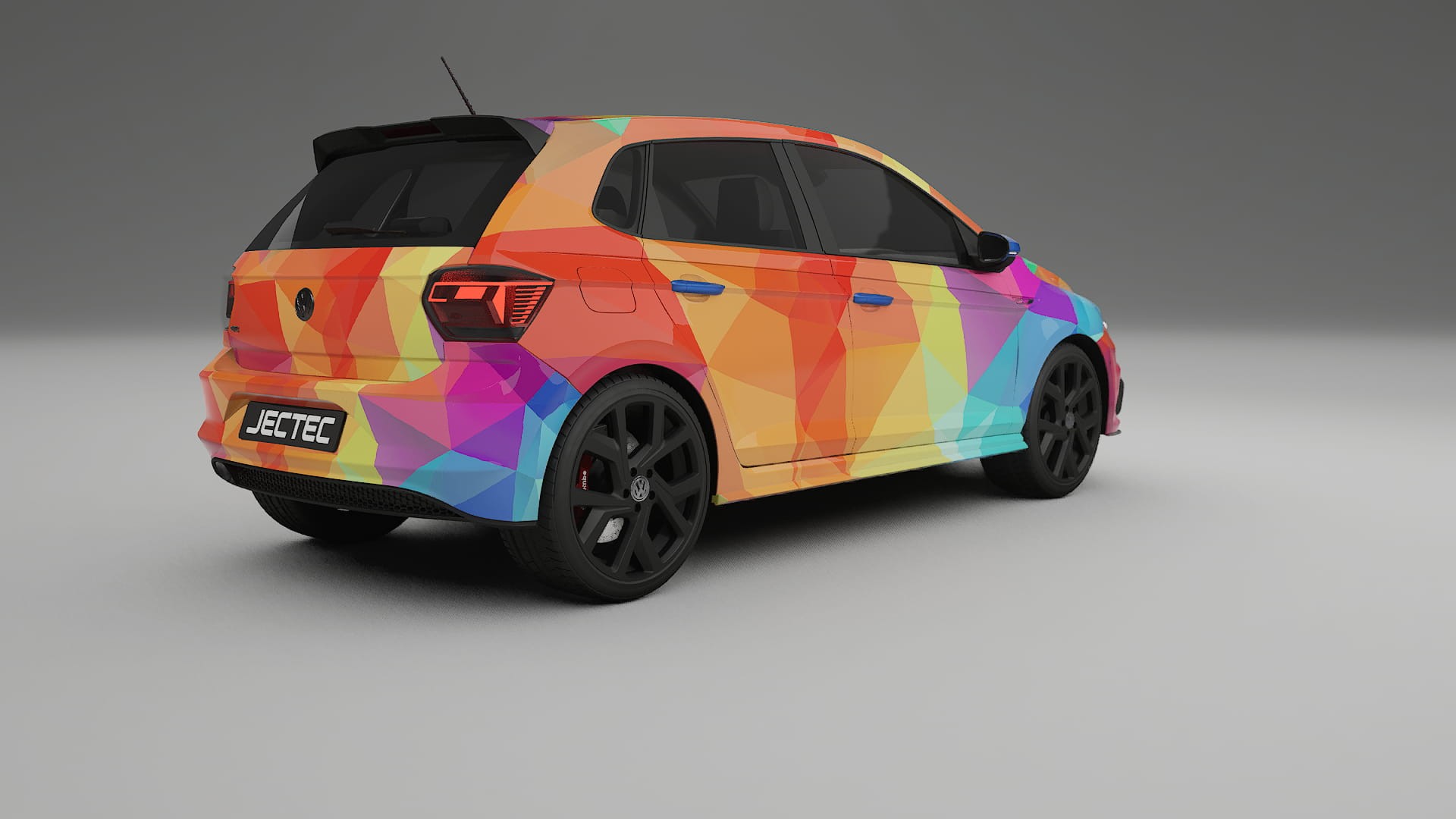 VW Polo GTI VI VECTOR VIBE – Tervezett Wrap PPF készlet nyomtatható poliuretán fóliából