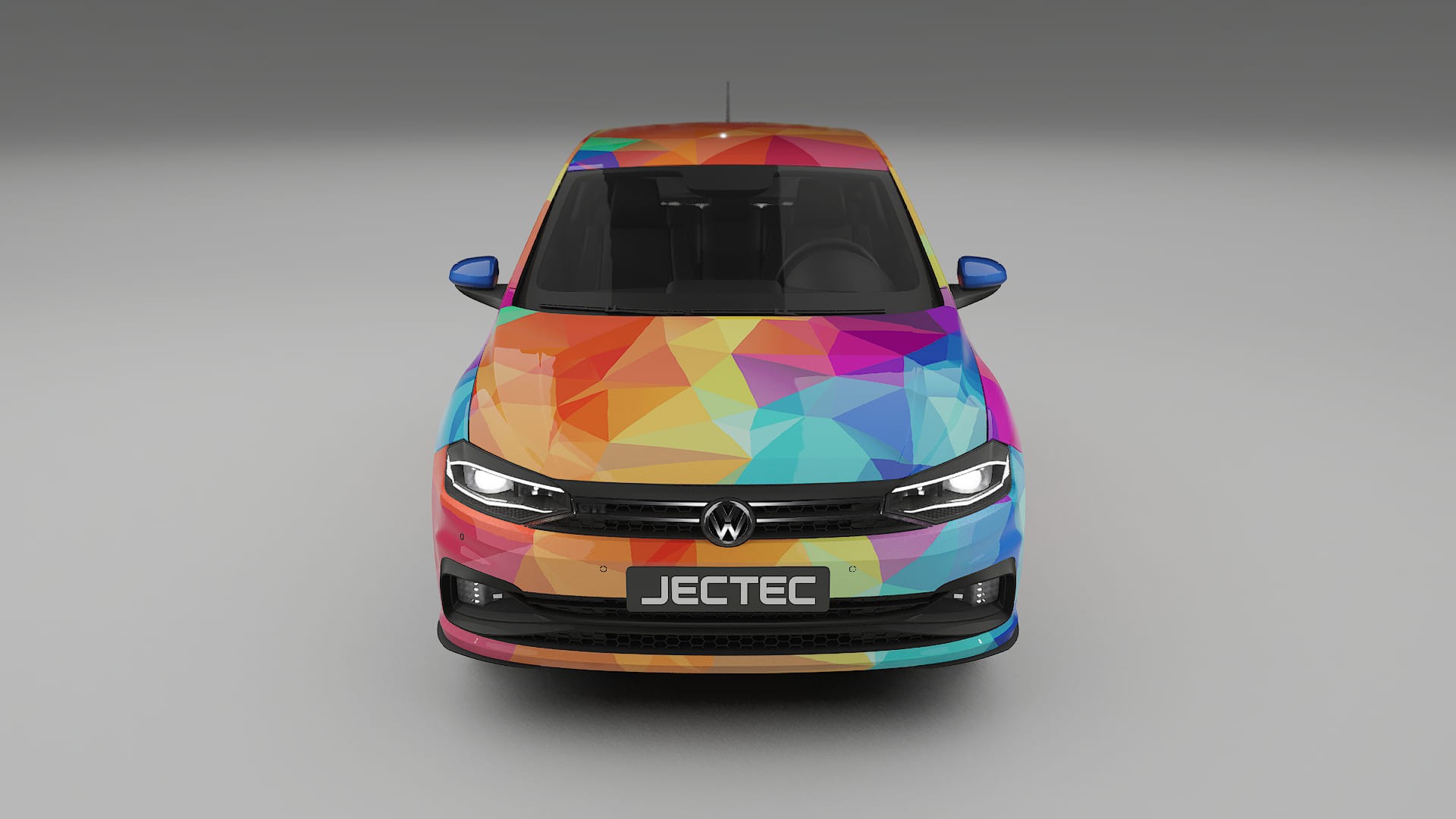 VW Polo GTI VI VECTOR VIBE – Tervezett Wrap PPF készlet nyomtatható poliuretán fóliából