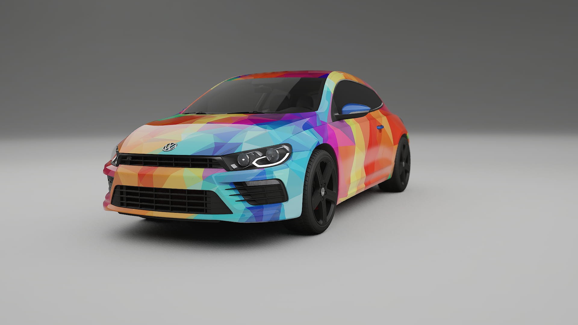 VW Scirocco R III VECTOR VIBE – Tervezett Wrap PPF készlet nyomtatható poliuretán fóliából