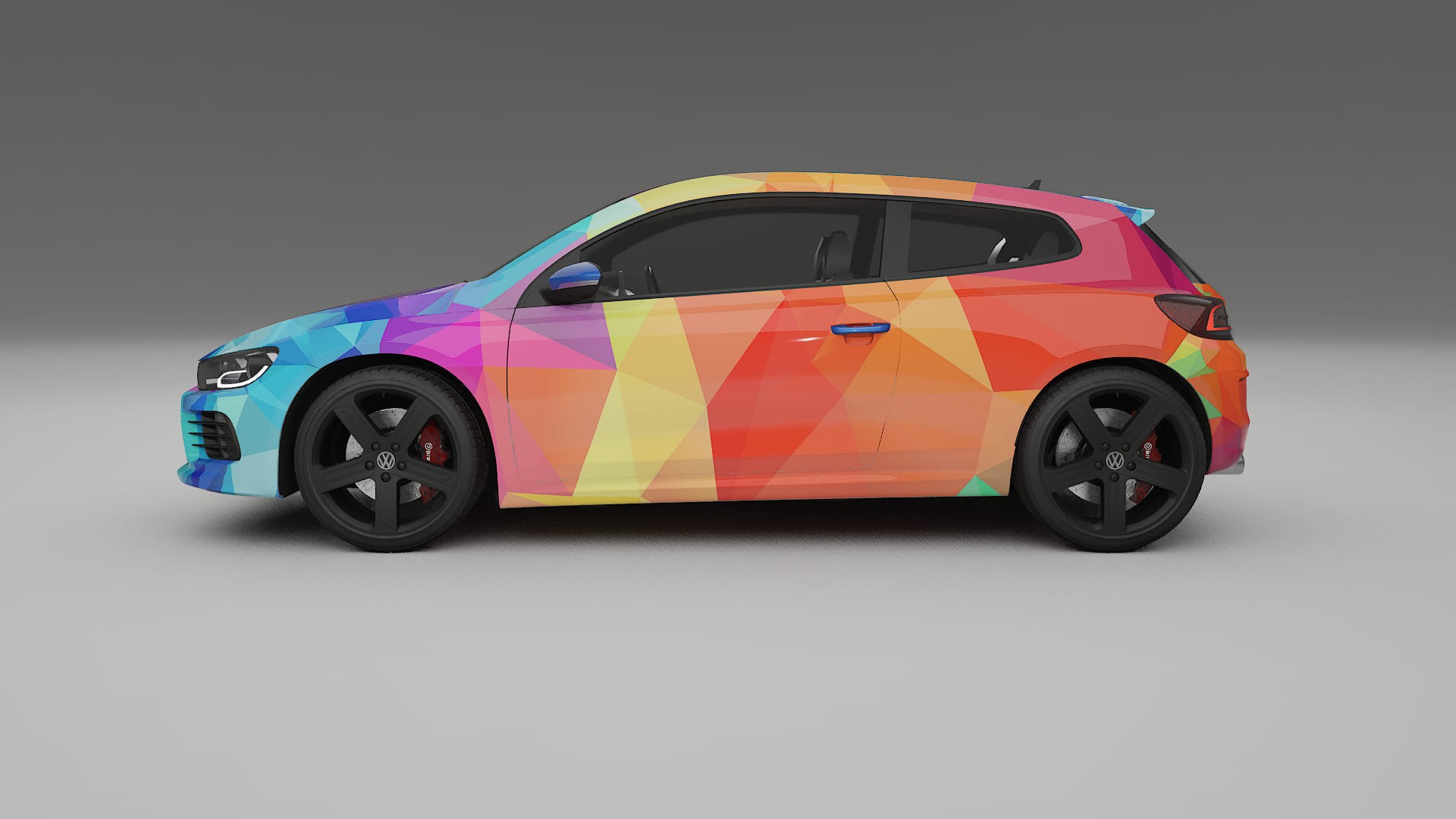 VW Scirocco R III VECTOR VIBE – Tervezett Wrap PPF készlet nyomtatható poliuretán fóliából