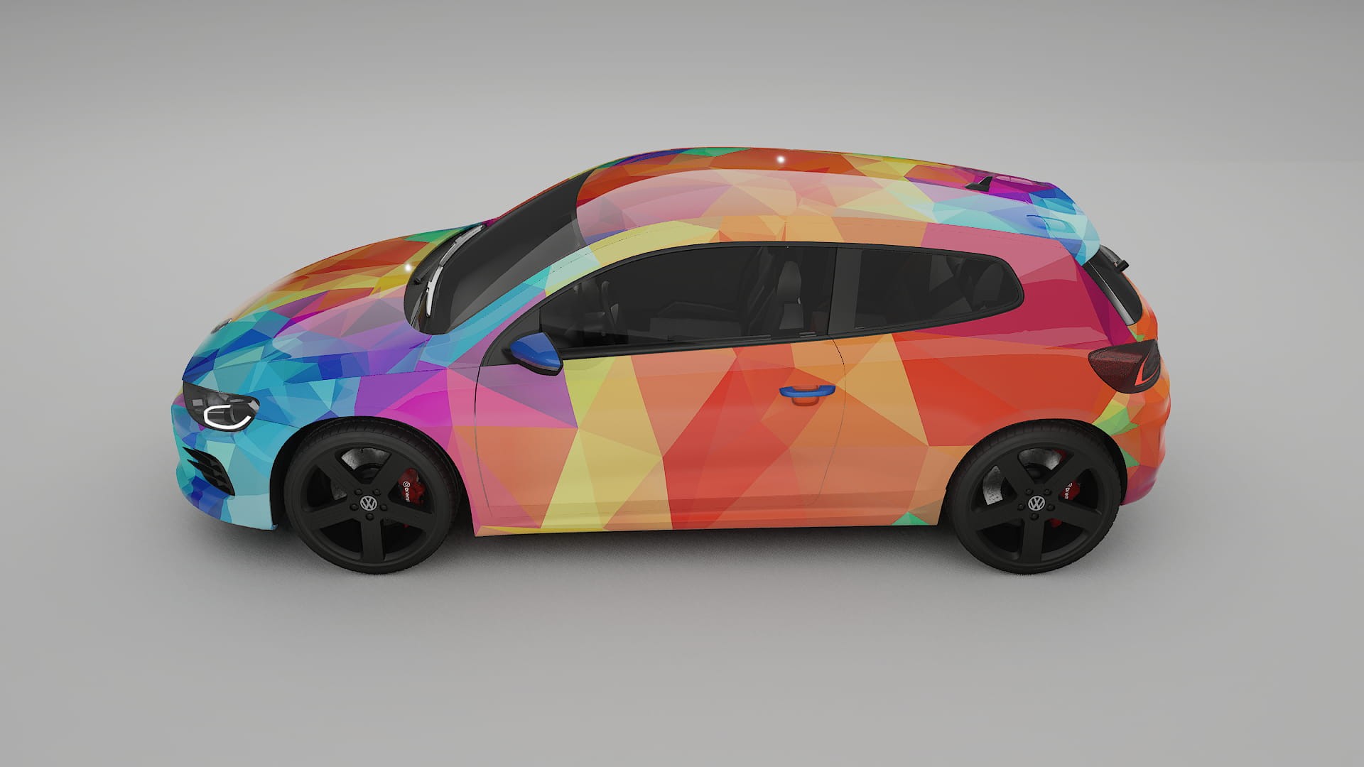 VW Scirocco R III VECTOR VIBE – Tervezett Wrap PPF készlet nyomtatható poliuretán fóliából