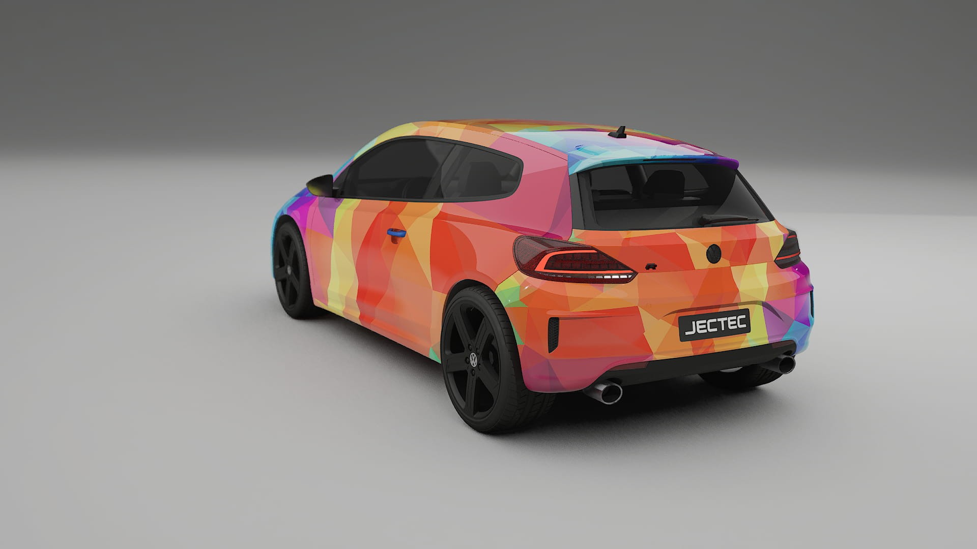 VW Scirocco R III VECTOR VIBE – Tervezett Wrap PPF készlet nyomtatható poliuretán fóliából