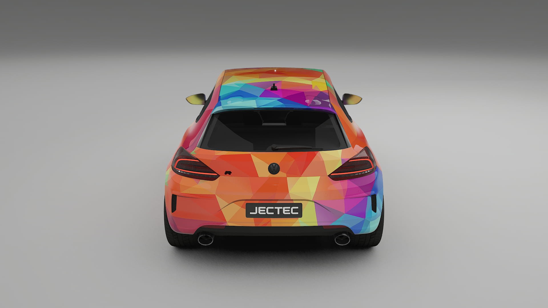 VW Scirocco R III VECTOR VIBE – Tervezett Wrap PPF készlet nyomtatható poliuretán fóliából