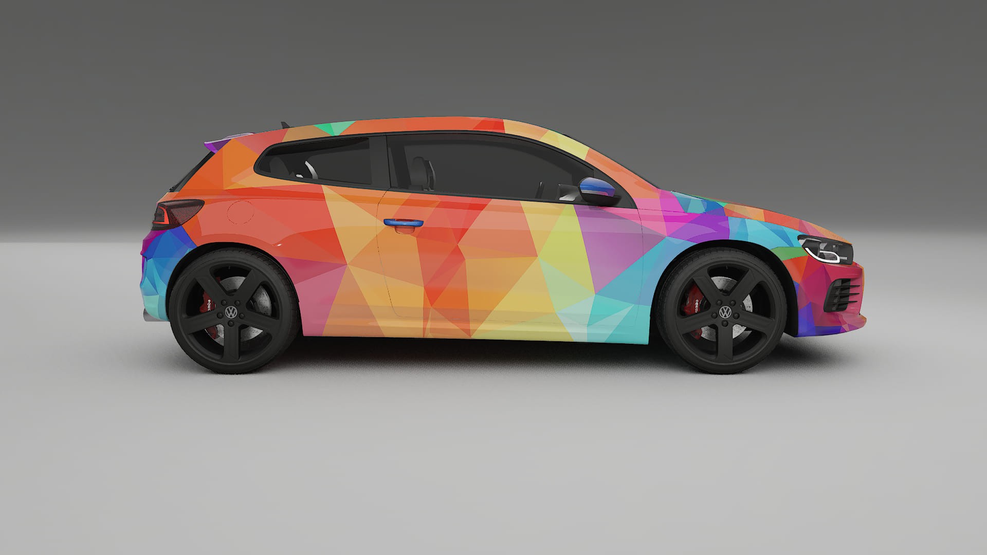 VW Scirocco R III VECTOR VIBE – Tervezett Wrap PPF készlet nyomtatható poliuretán fóliából