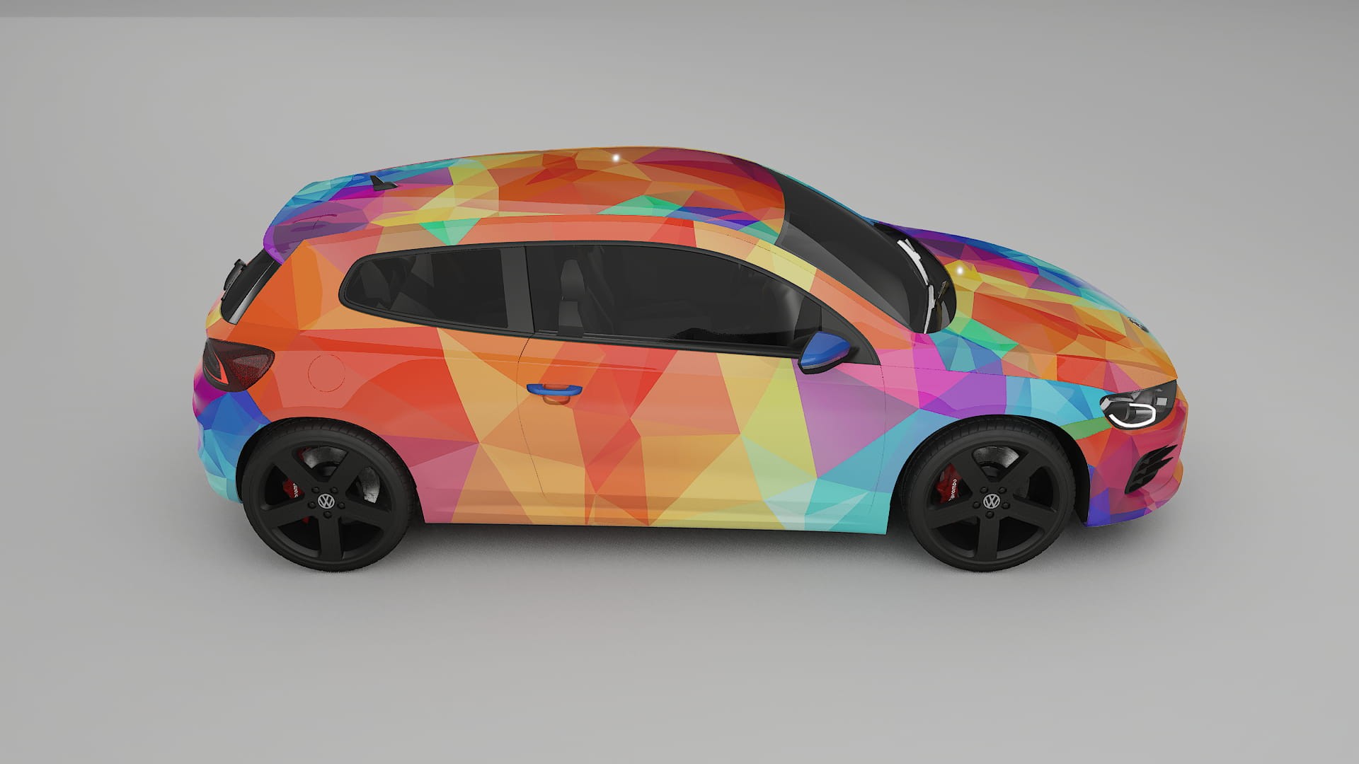 VW Scirocco R III VECTOR VIBE – Tervezett Wrap PPF készlet nyomtatható poliuretán fóliából