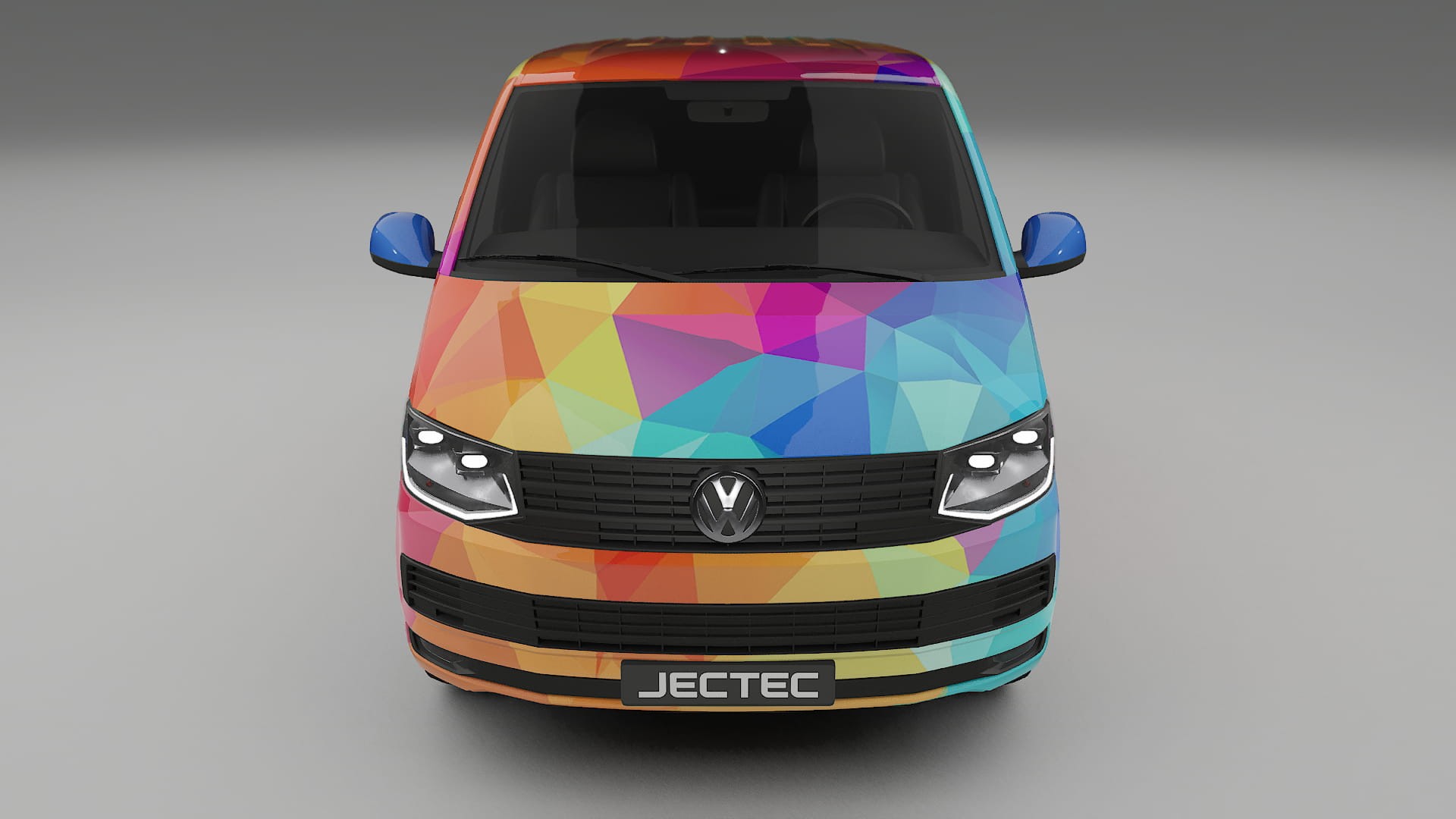 VW Transporter T6 Multivan VECTOR VIBE – Tervezett Wrap PPF készlet nyomtatható poliuretán fóliából
