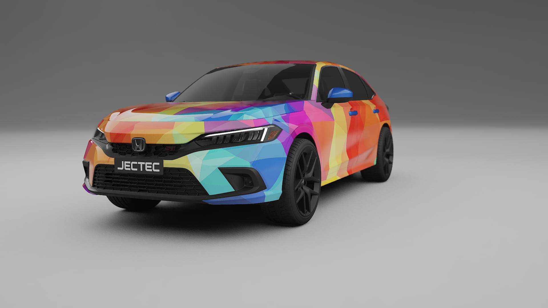 Honda Civic Si VECTOR VIBE – Tervezett Wrap PPF készlet nyomtatható poliuretán fóliából