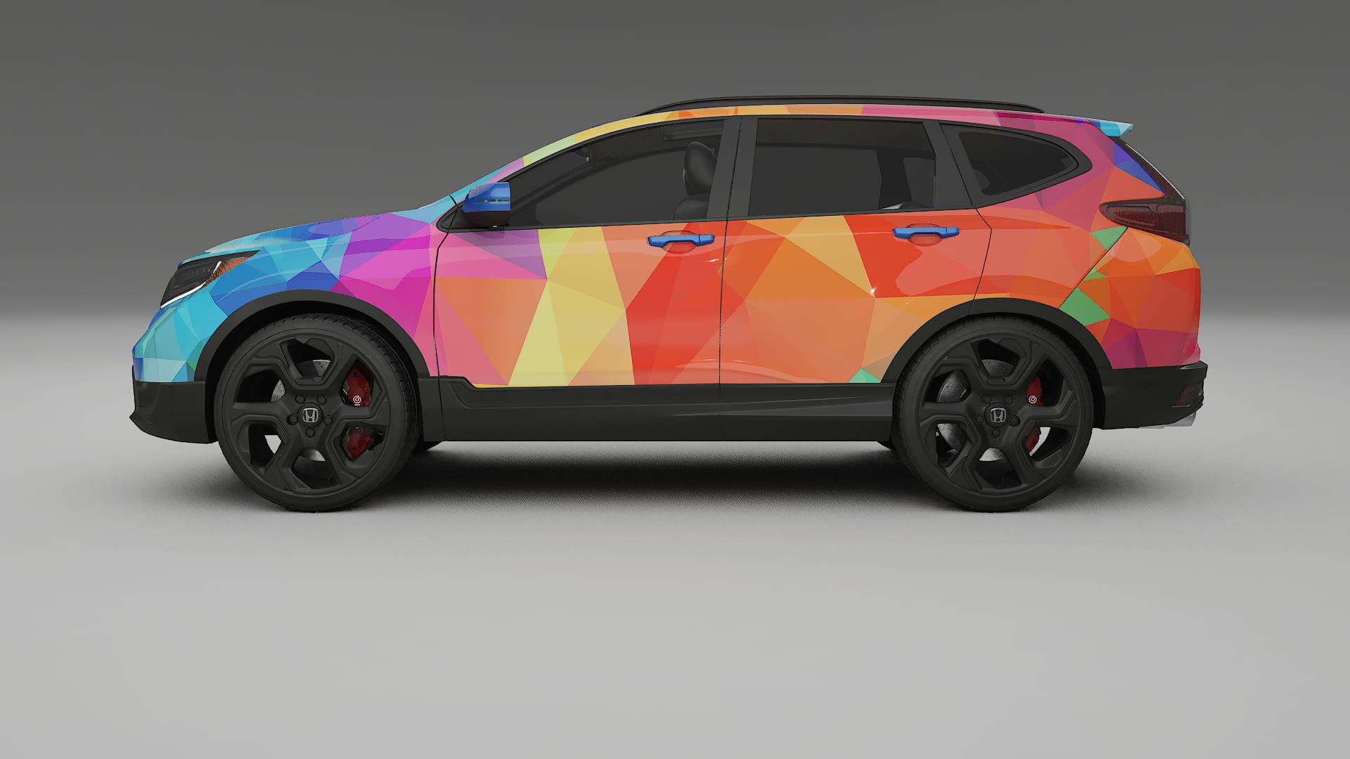 Honda CRV Touring prefacelift pre-LCI VECTOR VIBE – Tervezett Wrap PPF készlet nyomtatható poliuretán fóliából