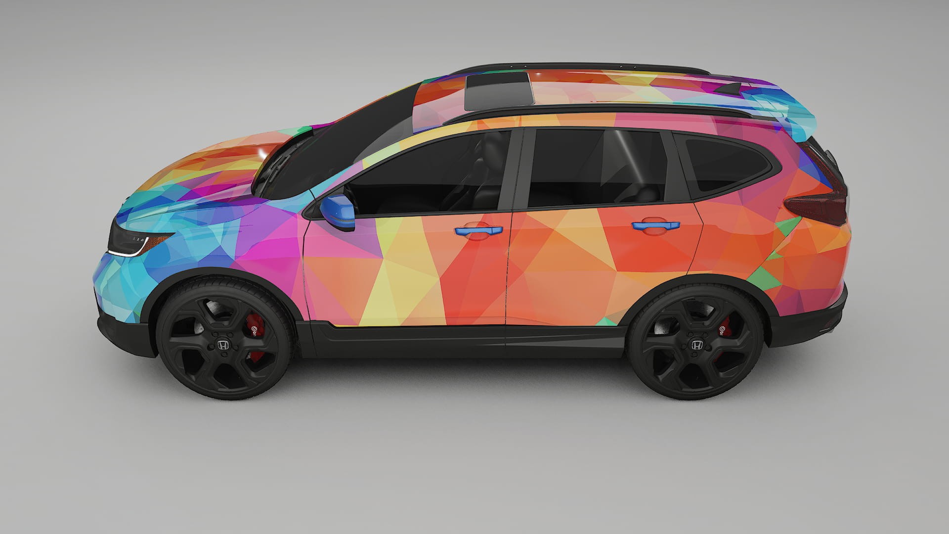 Honda CRV Touring prefacelift pre-LCI VECTOR VIBE – Tervezett Wrap PPF készlet nyomtatható poliuretán fóliából