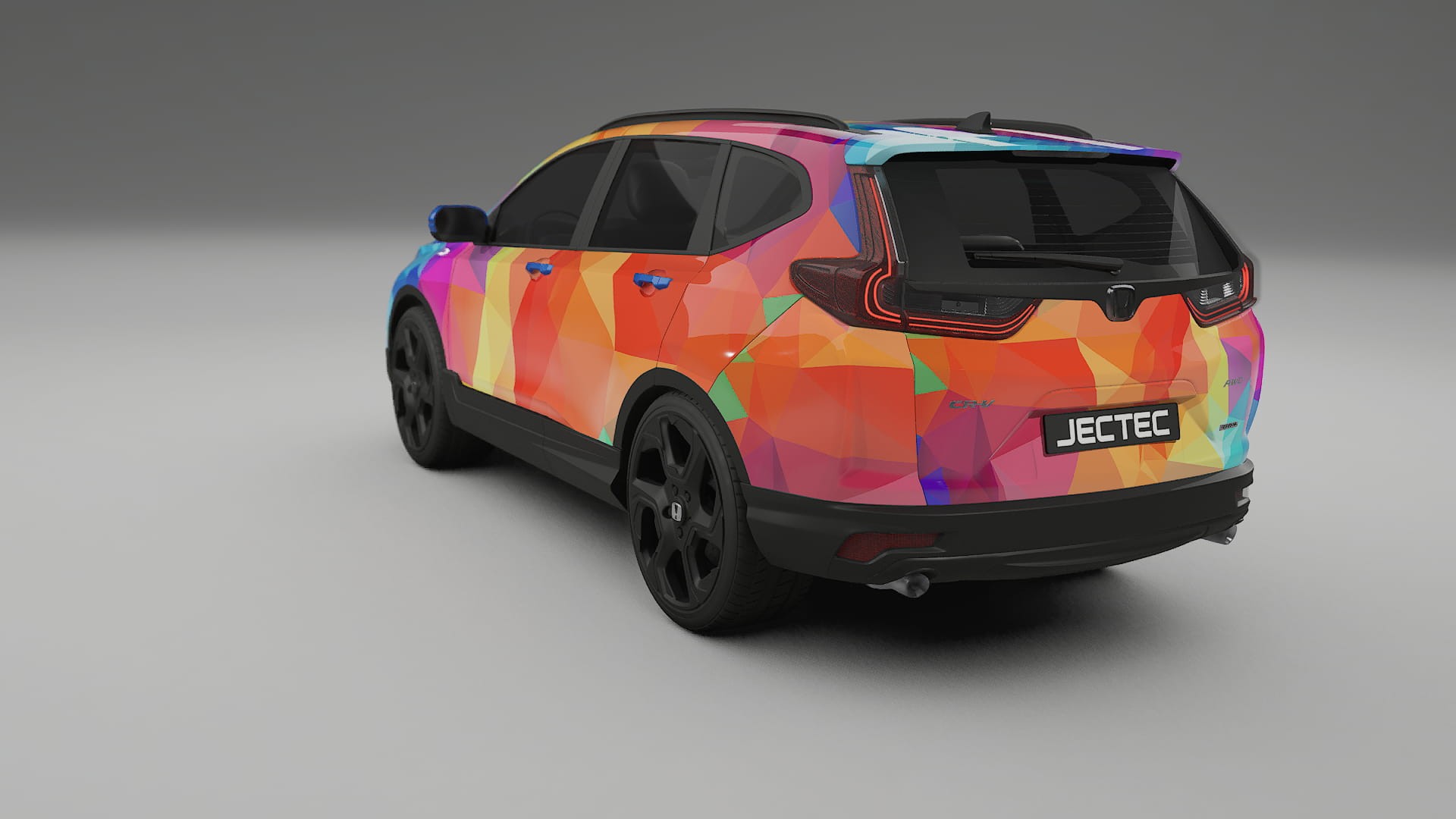Honda CRV Touring prefacelift pre-LCI VECTOR VIBE – Tervezett Wrap PPF készlet nyomtatható poliuretán fóliából