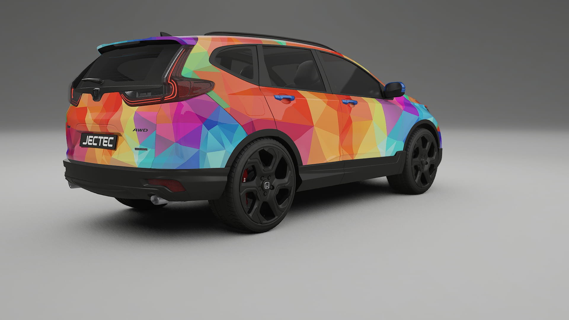 Honda CRV Touring prefacelift pre-LCI VECTOR VIBE – Tervezett Wrap PPF készlet nyomtatható poliuretán fóliából