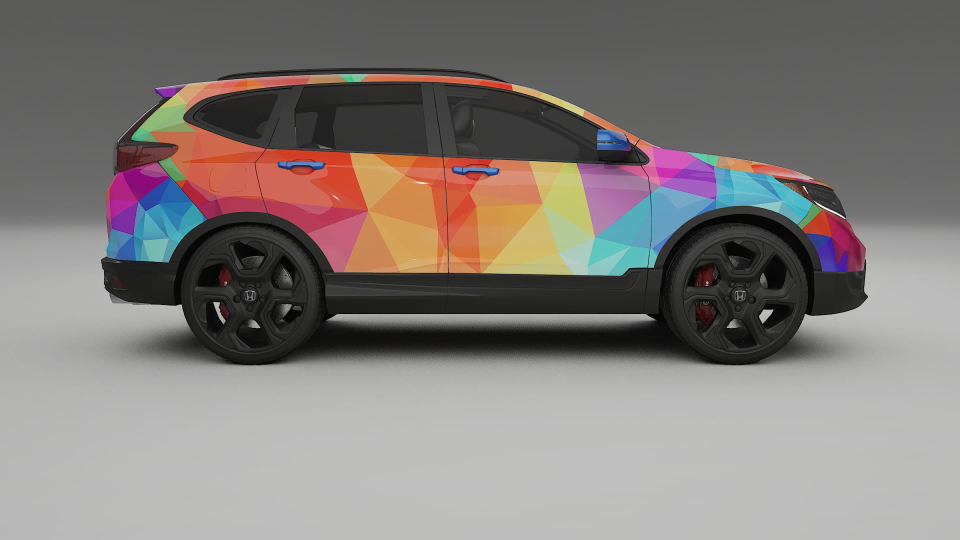 Honda CRV Touring prefacelift pre-LCI VECTOR VIBE – Tervezett Wrap PPF készlet nyomtatható poliuretán fóliából
