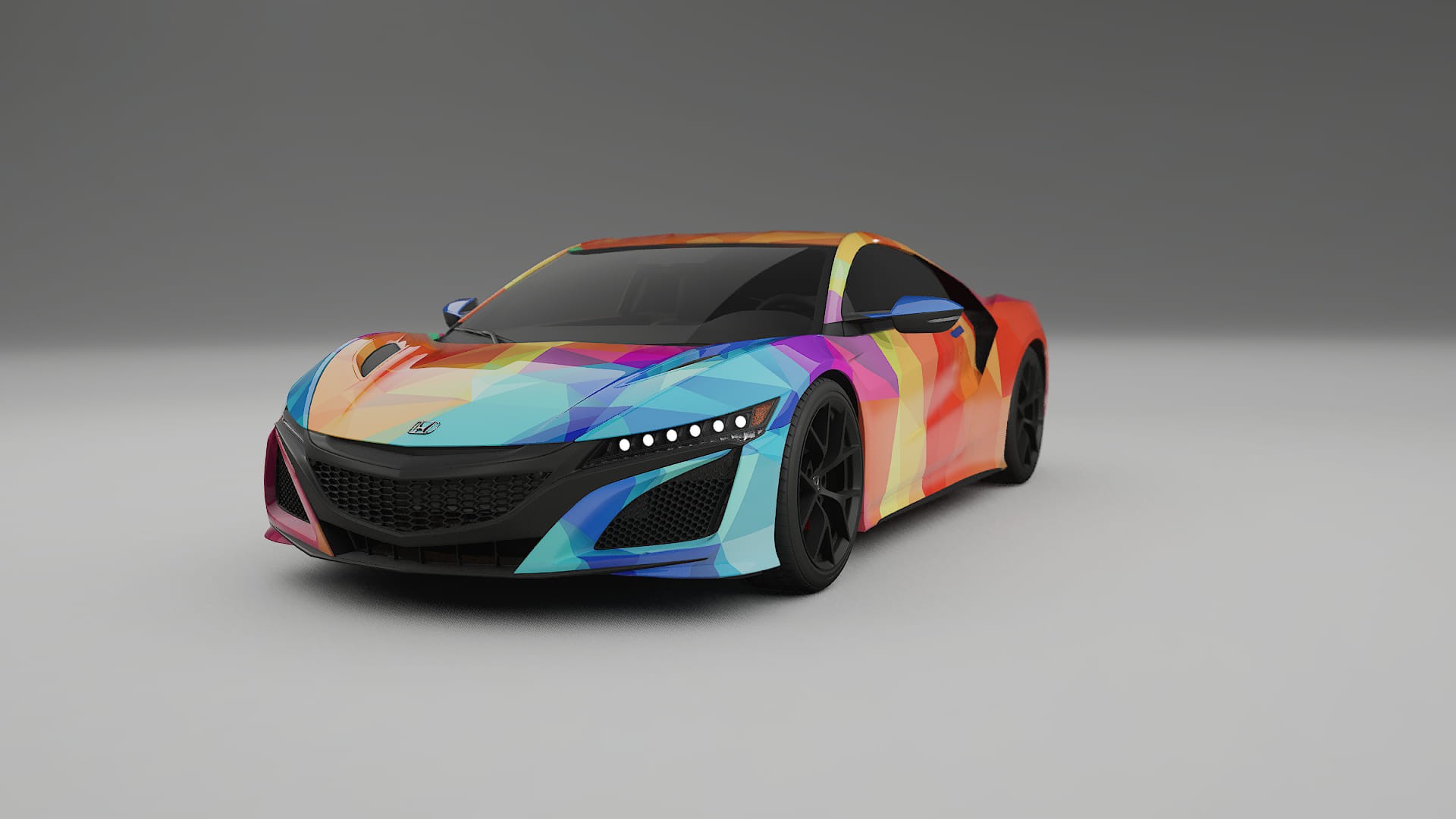 Honda NSX prefacelift pre-LCI VECTOR VIBE – Tervezett Wrap PPF készlet nyomtatható poliuretán fóliából