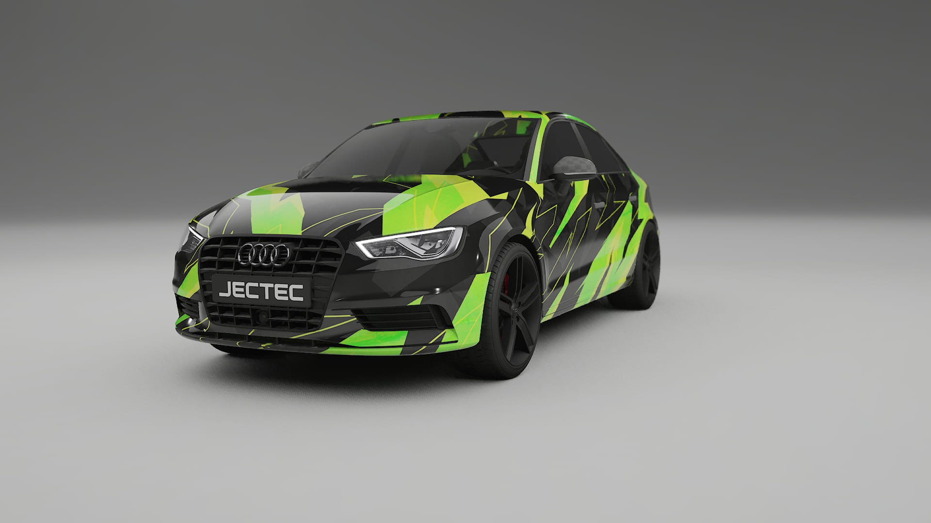 Audi A3 8V sedan prefacelift pre-LCI NINJA TURTLES – Tervezett Wrap PPF készlet nyomtatható poliuretán fóliából