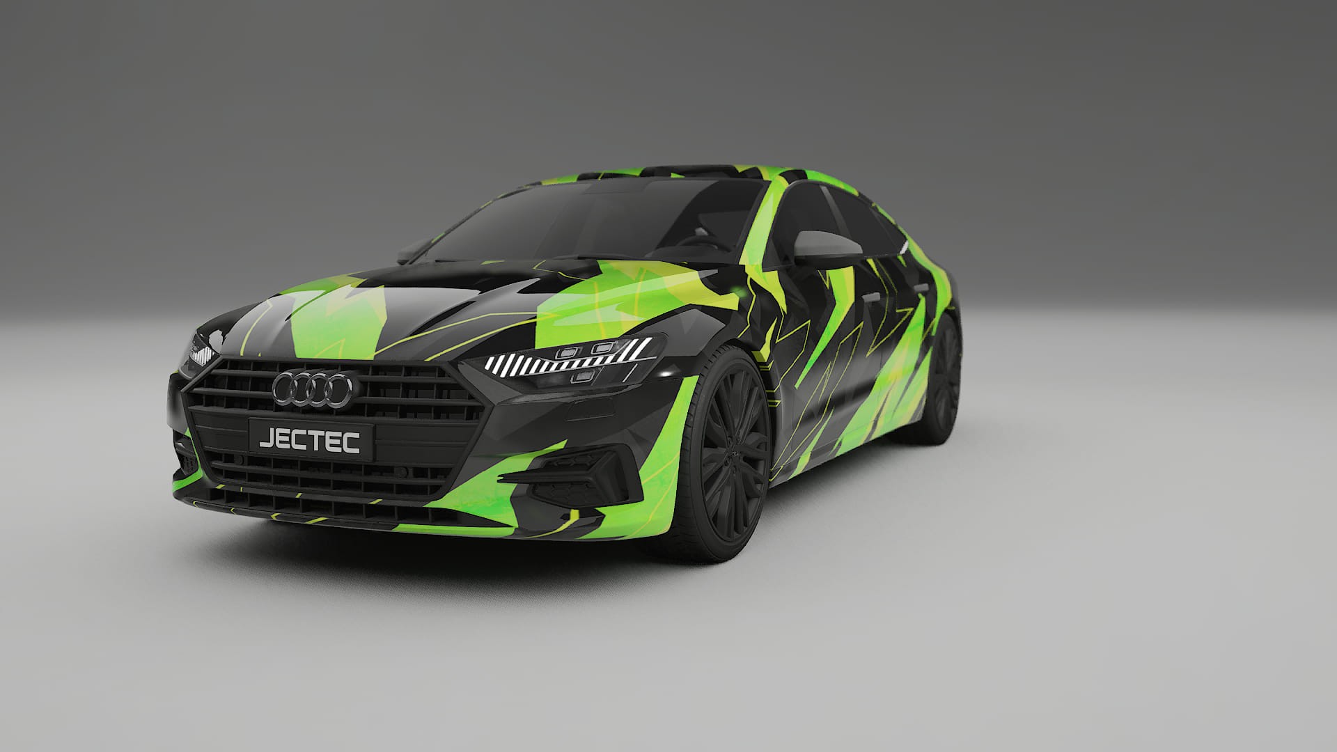 Audi A7 C8 Sportback prefacelift pre-LCI NINJA TURTLES – Tervezett Wrap PPF készlet nyomtatható poliuretán fóliából