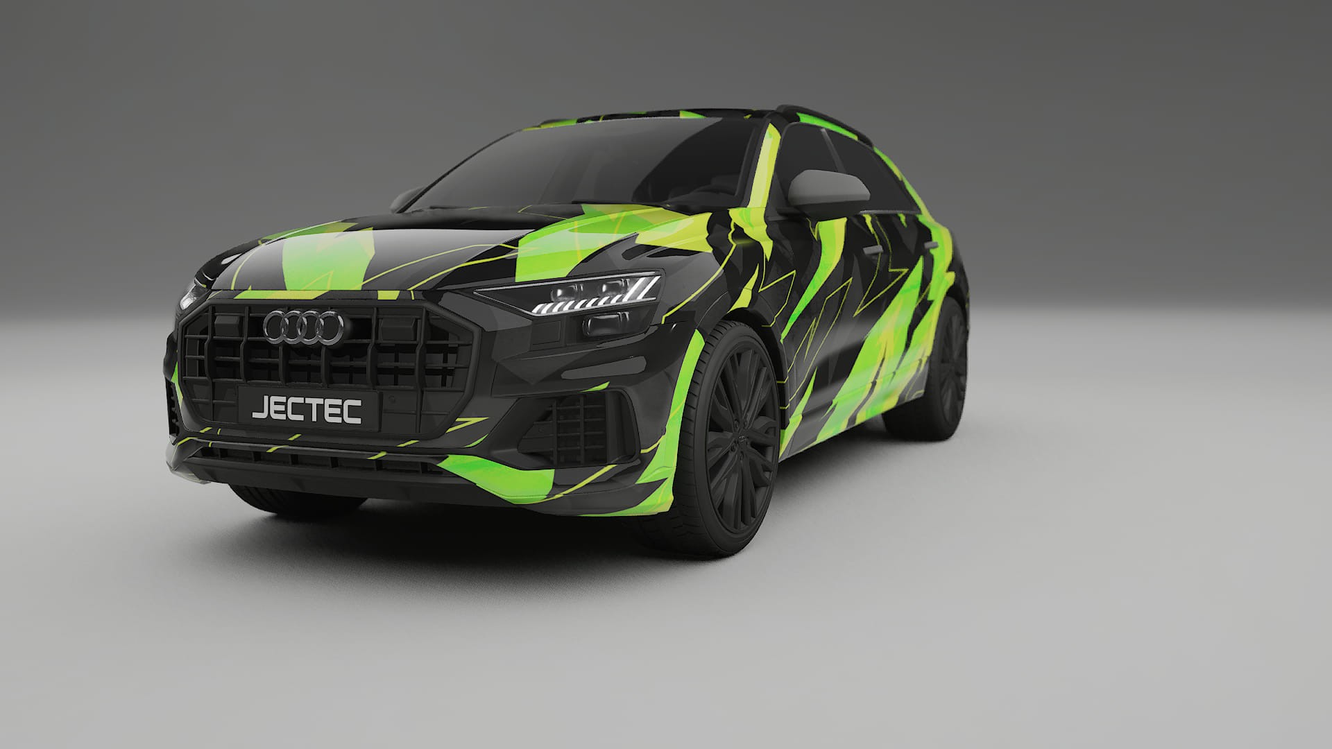 Audi Q8 F1 prefacelift pre-LCI NINJA TURTLES – Tervezett Wrap PPF készlet nyomtatható poliuretán fóliából