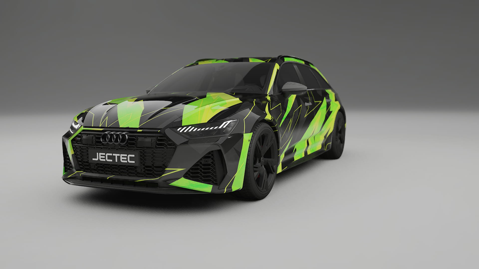 Audi RS6 Avant C8 facelift LCI NINJA TURTLES – Tervezett Wrap PPF készlet nyomtatható poliuretán fóliából