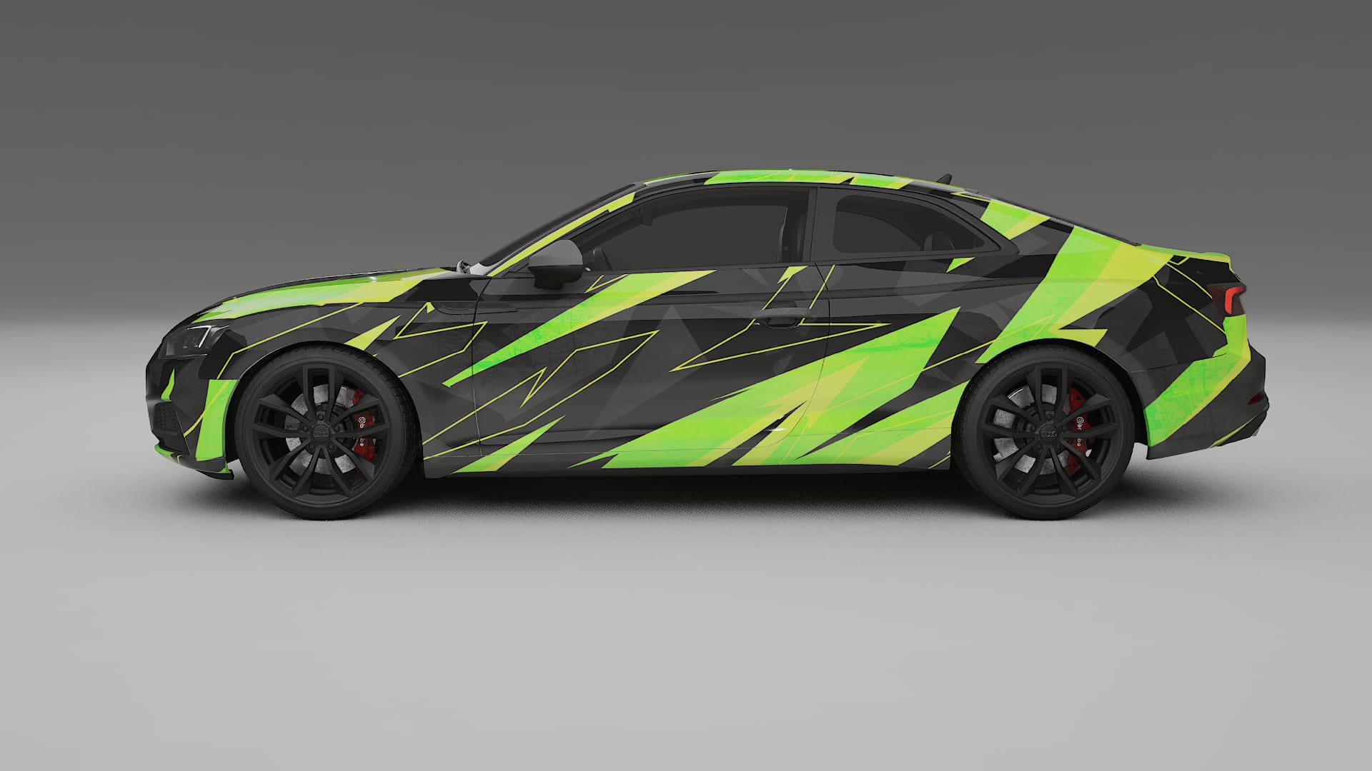 Audi S5 B9 prefacelift pre-LCI NINJA TURTLES – Tervezett Wrap PPF készlet nyomtatható poliuretán fóliából