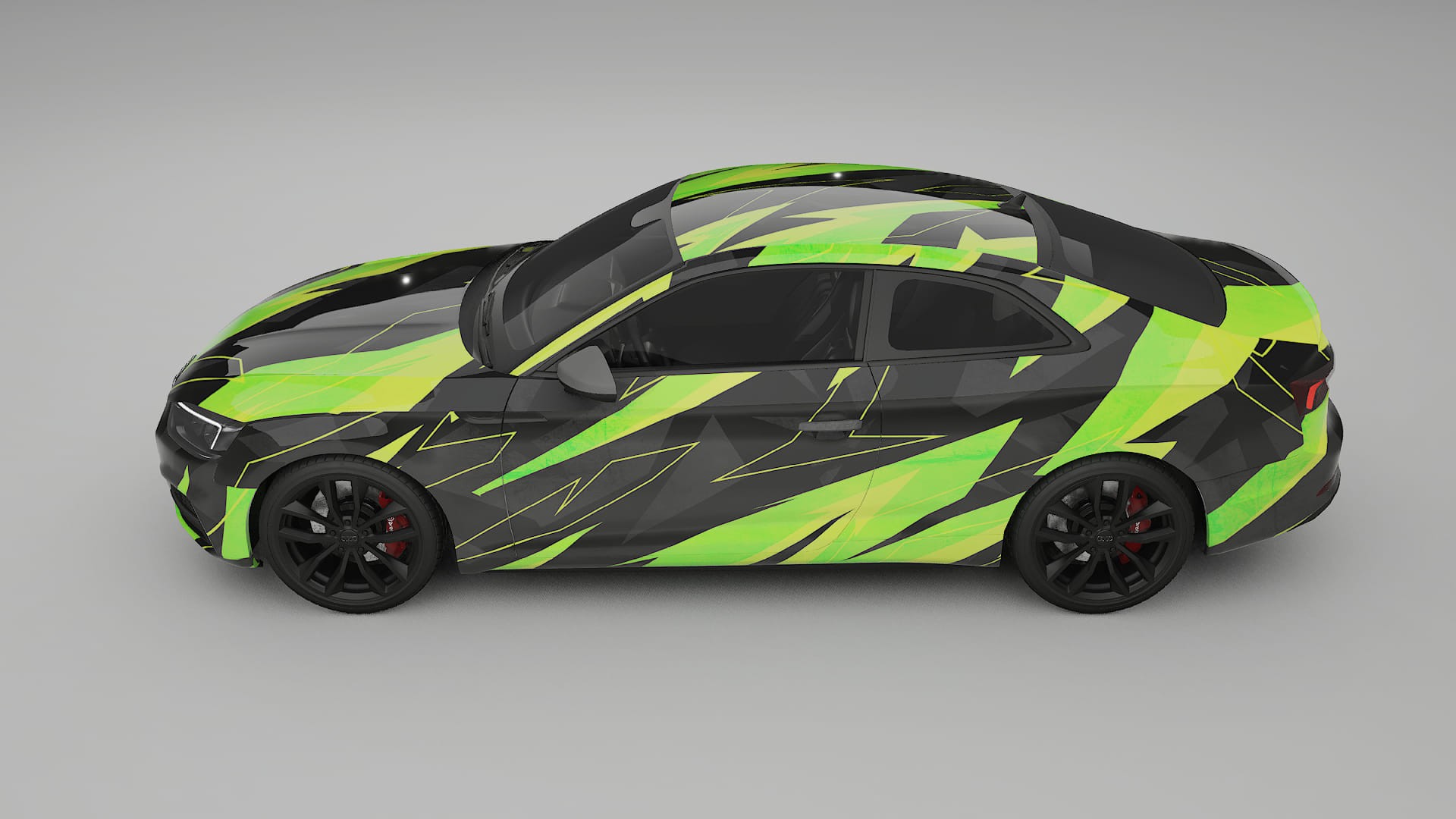Audi S5 B9 prefacelift pre-LCI NINJA TURTLES – Tervezett Wrap PPF készlet nyomtatható poliuretán fóliából