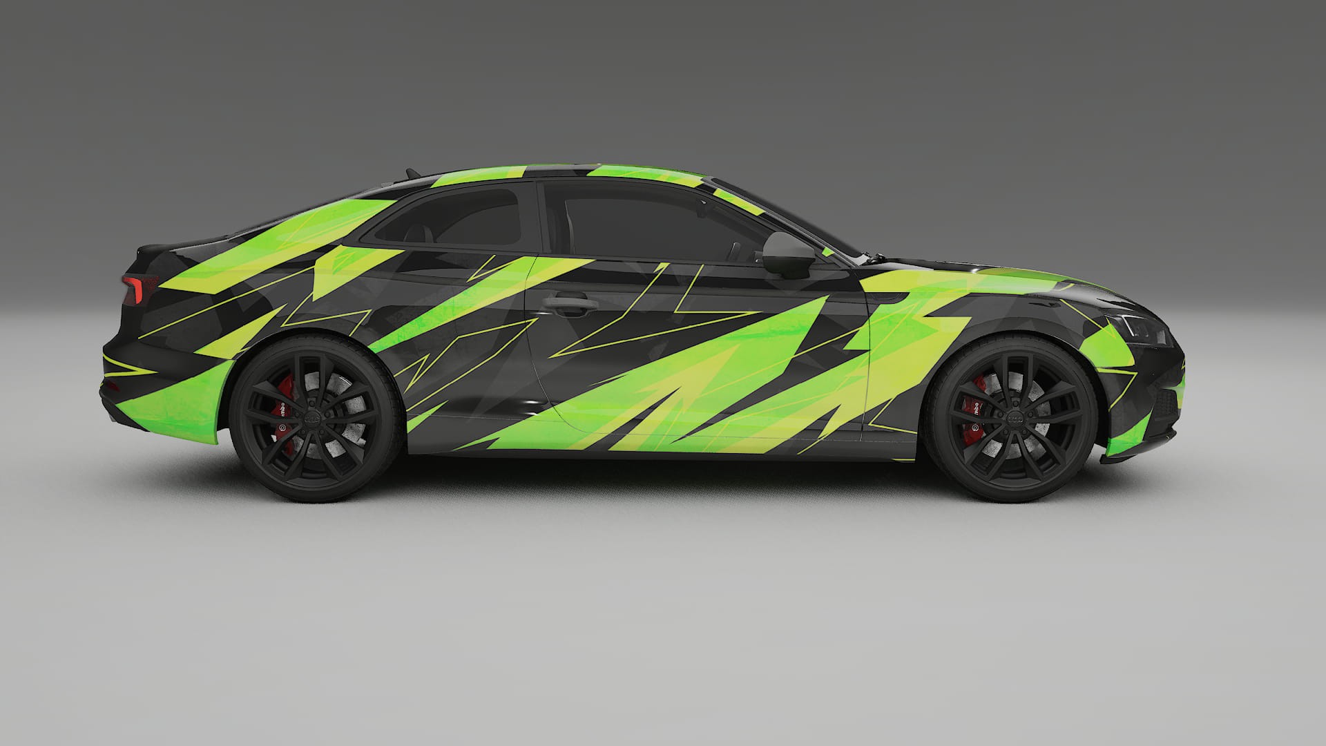 Audi S5 B9 prefacelift pre-LCI NINJA TURTLES – Tervezett Wrap PPF készlet nyomtatható poliuretán fóliából